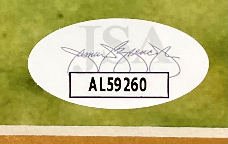 Joe Montana Autographed 16x20 Framed Photo - San Francisco 49ers Celebration Pose with JSA Certificate - Perfect for Sports Memorabilia Collections and Man Cave Decor