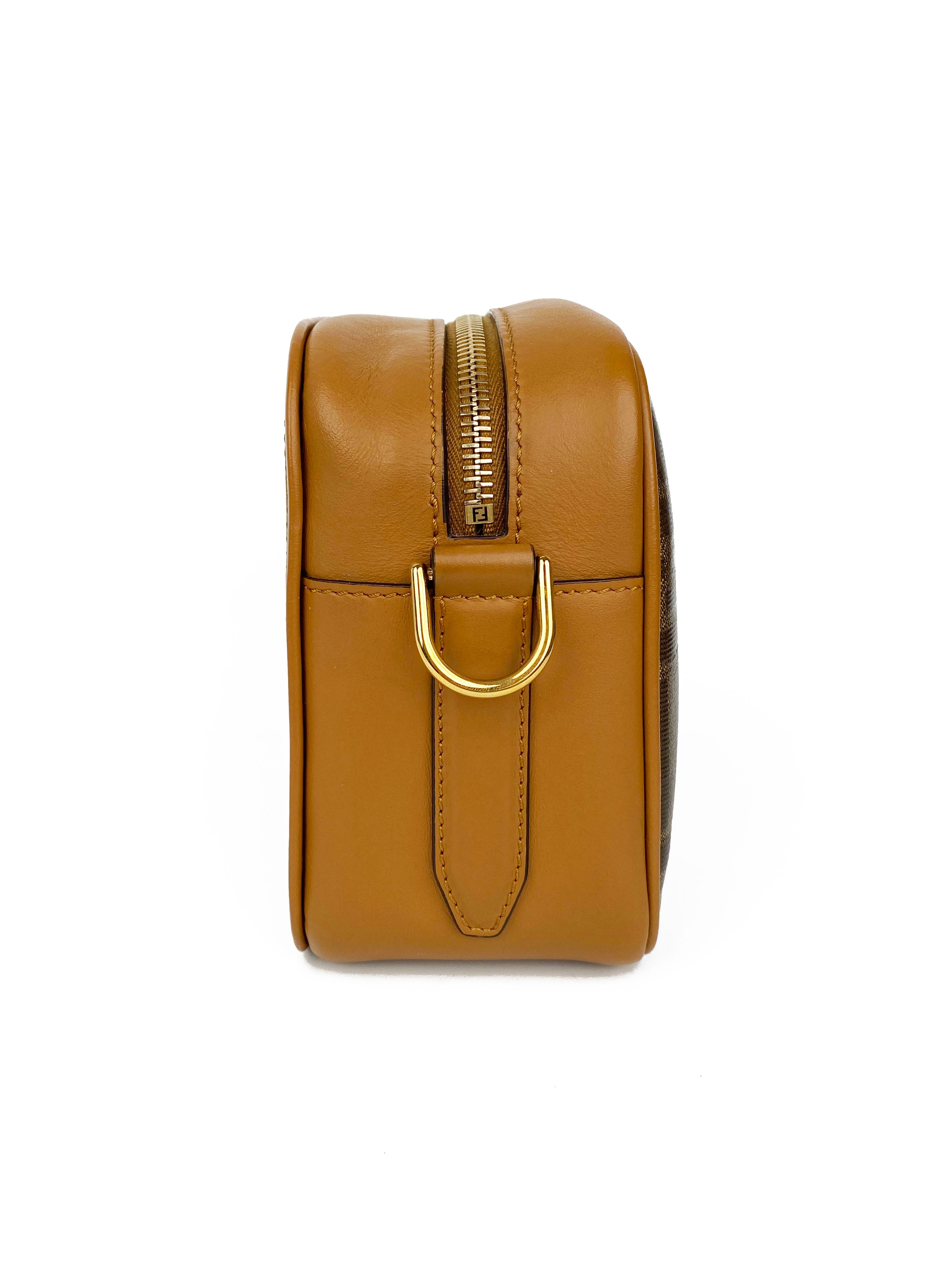 Fendi Monogram Zucca Camera Bag - Stylish Crossbody Purse for Women | Fashionable Designer Handbag for Everyday Use, Travel & Special Occasions