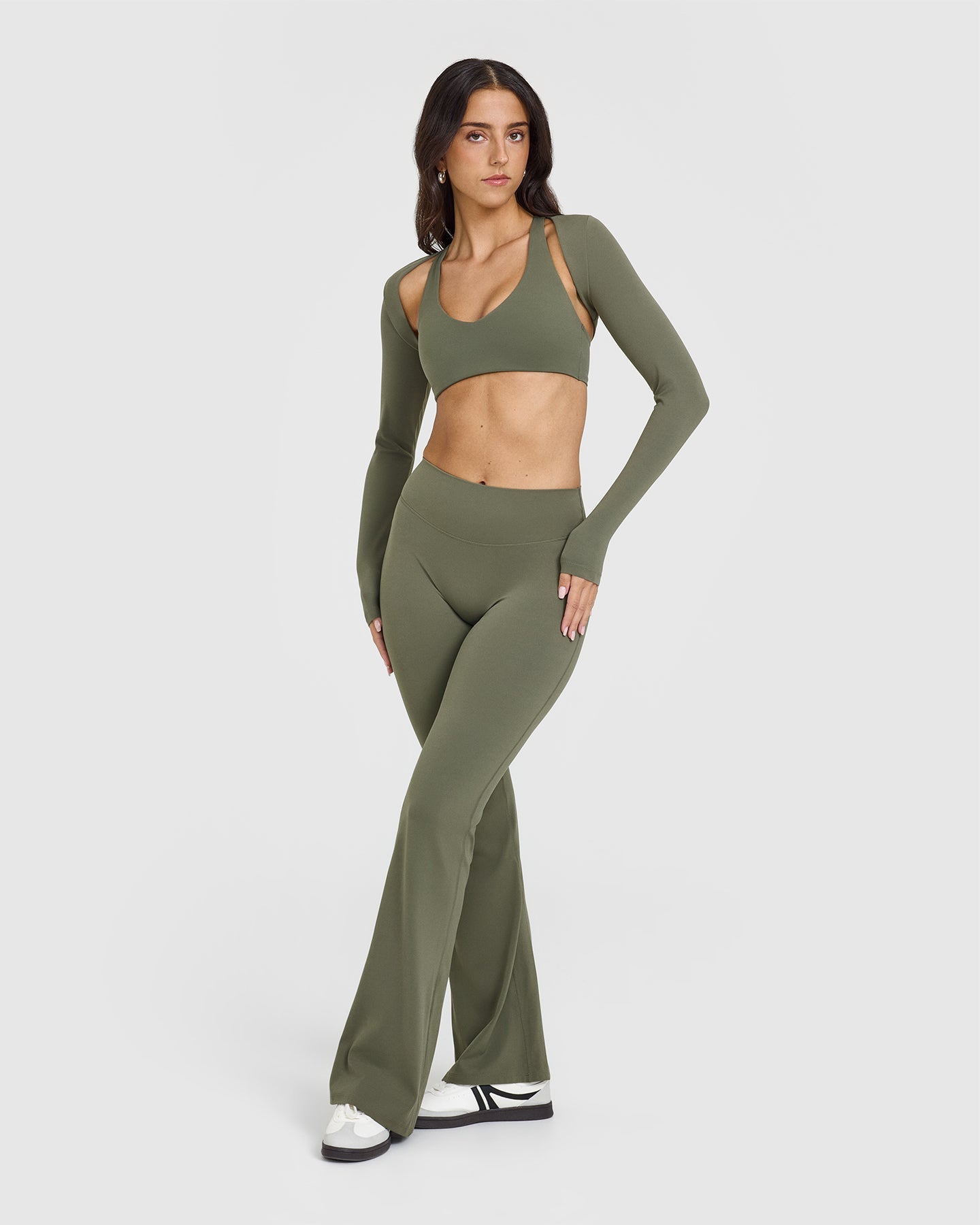 SoftMotion™ Comfortable Wireless Bralette in Alpine Green - Perfect for Yoga, Lounge & Everyday Wear