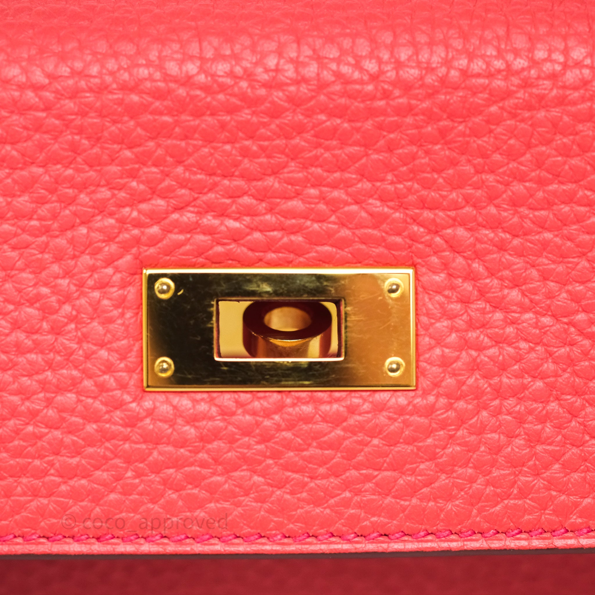 Authentic Hermès Kelly 28 Handbag in Rose Jaipur Togo Leather with Gold Hardware - Luxury Shoulder Bag for Women | Perfect for Work, Travel & Special Occasions