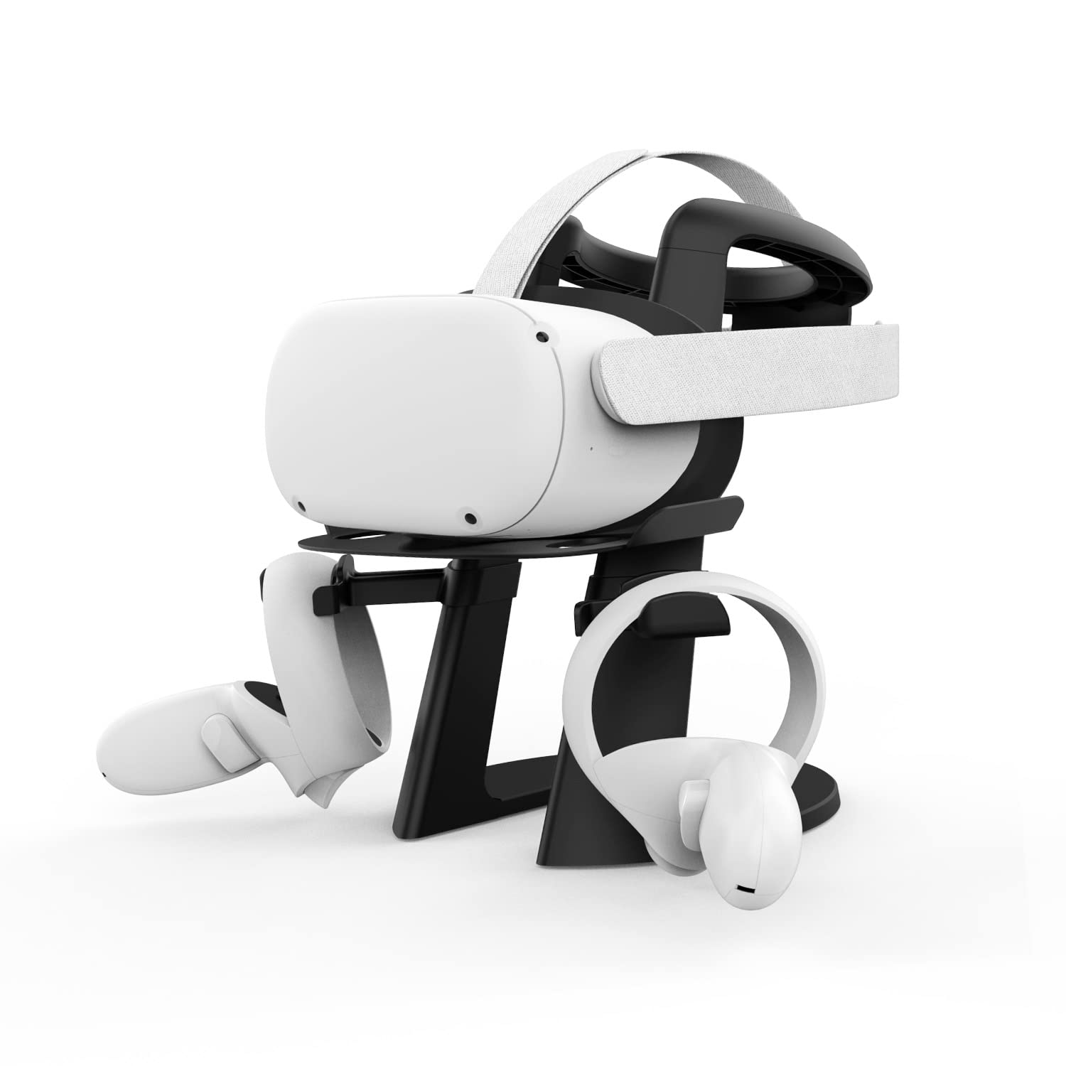 AMVR VR Stand - Universal Headset Display Holder & Controller Mount Station for Meta Quest 2, Quest, Rift S & Rift - Perfect for VR Gaming Setup & Organized Storage