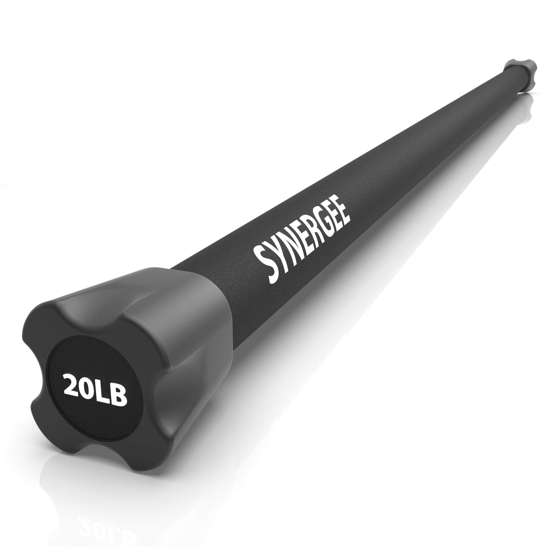 Synergee Weighted Workout Bar Set - Adjustable Strength Training Bar with Multiple Weights for Full Body Toning | Home Gym Equipment for Women & Men | Perfect for HIIT, Yoga, and Resistance Training
