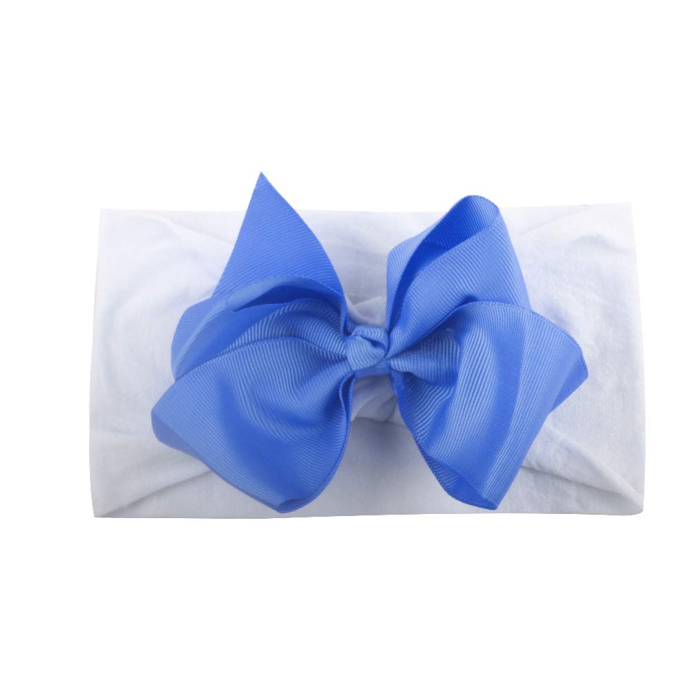 **HZUX Baby Girls Big Bow Headbands - Soft Elastic Hair Accessories for Newborns & Toddlers - Perfect for Photos, Parties & Everyday Wear**
