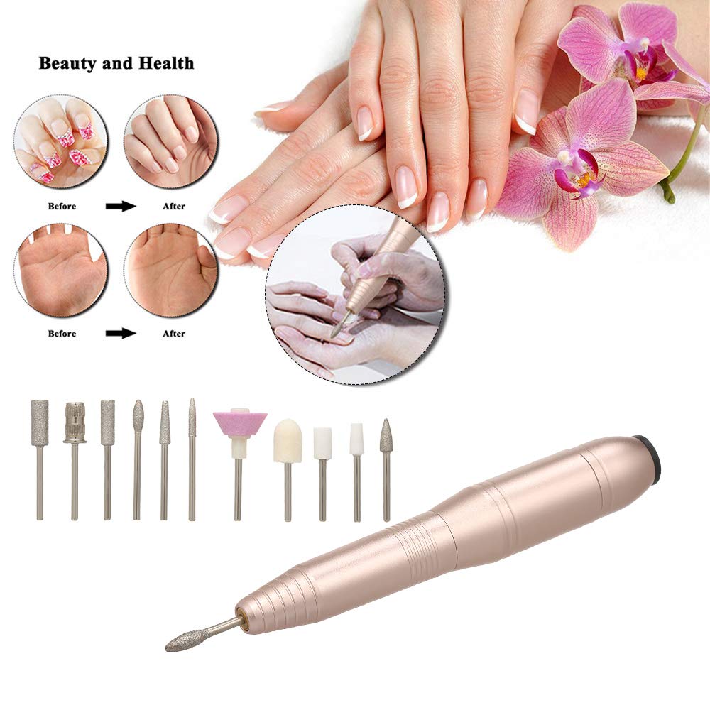 Professional Portable Electric Nail Drill Machine - 20000 RPM High Speed Manicure Pedicure Kit for Acrylic & Gel Nails - Perfect for Home Salon, Nail Art & DIY Nail Care