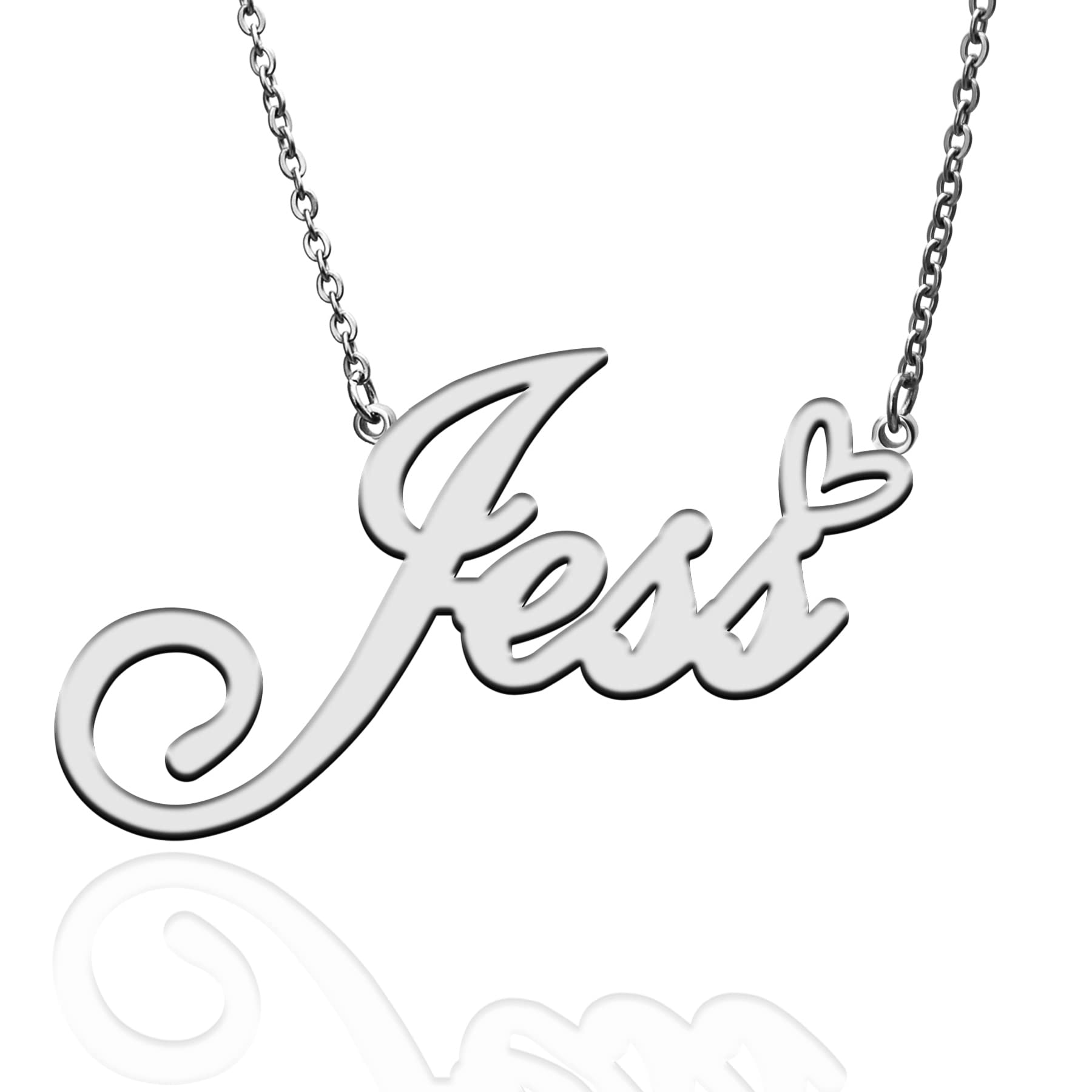 Custom Name Necklace for Women - Personalized Heart Pendant Jewelry with Engraved Names | Best Gift for Girlfriend, Mother, Daughter, Wife | Perfect for Christmas, Birthday, Anniversary & Friendship Day | Elegant Everyday Wear & Special Occasion Jewelry