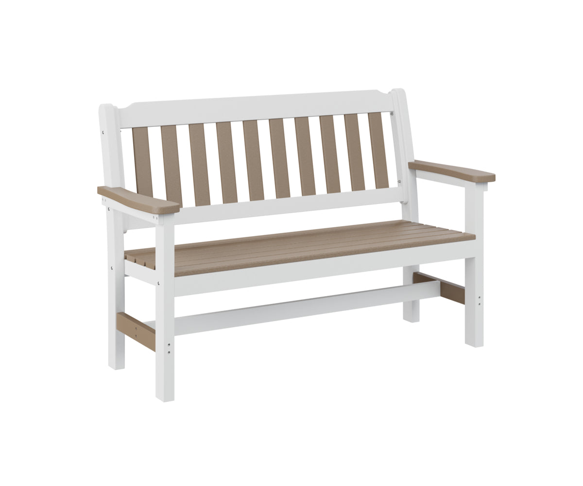 Berlin Gardens Outdoor Garden Bench - Heavy Duty Weather-Resistant Wooden Bench for Patio, Backyard, and Garden Seating - Perfect for Relaxing and Entertaining Guests