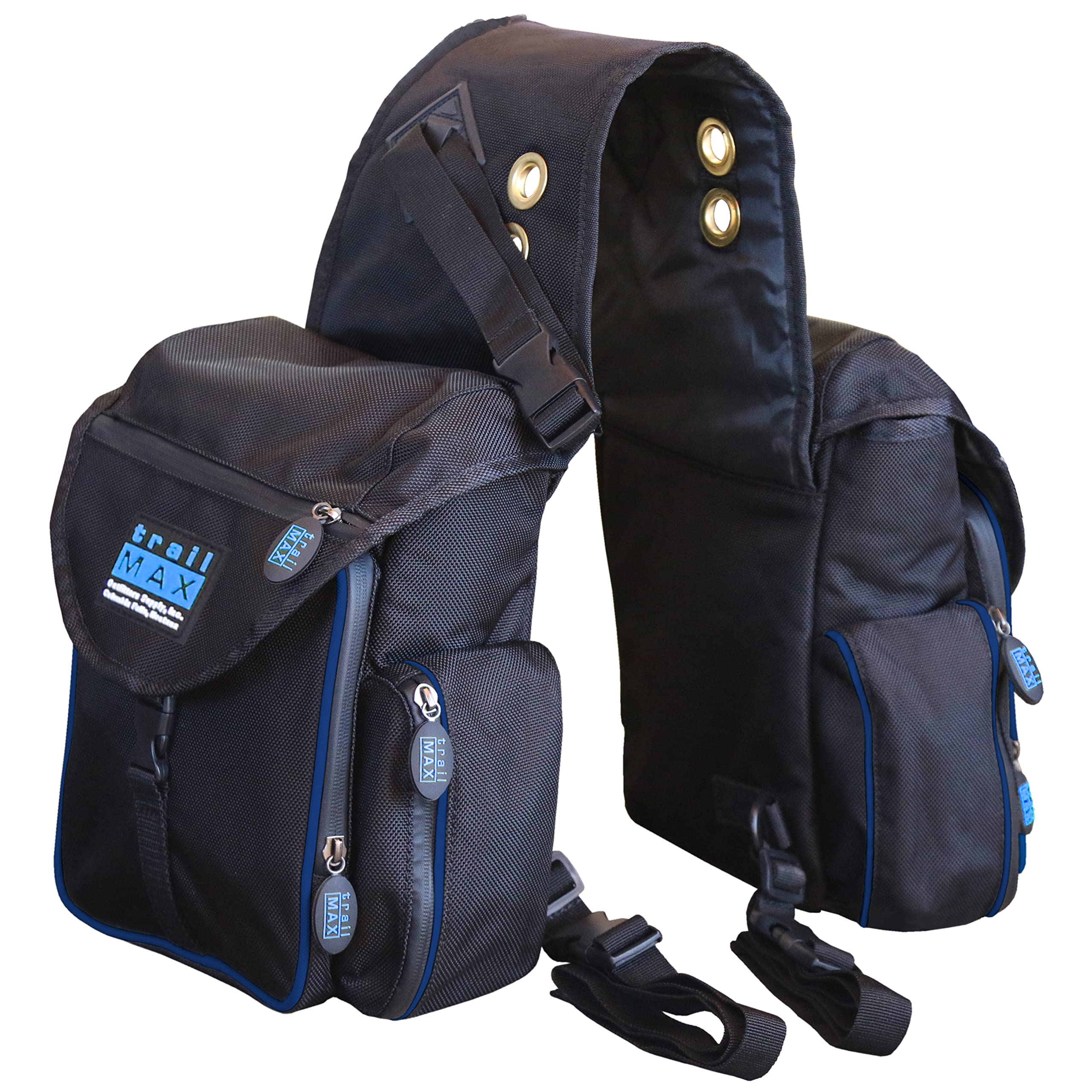 TrailMax 500 Series Insulated Horse Saddle Bags - Padded Equestrian Trail Riding Accessories for Comfort & Protection | Perfect for Long-Distance Rides & Outdoor Adventures