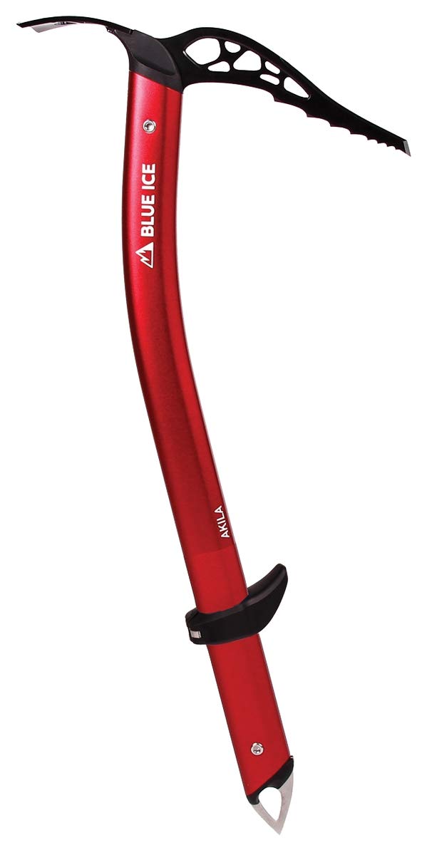 Blue Ice Akila Ice Axe Adze - Lightweight Aluminum Climbing Tool for Ski Patrol, Mountaineering & Glacier Travel (Red) - Perfect for Ice Climbing, Alpine Rescue & Backcountry Skiing