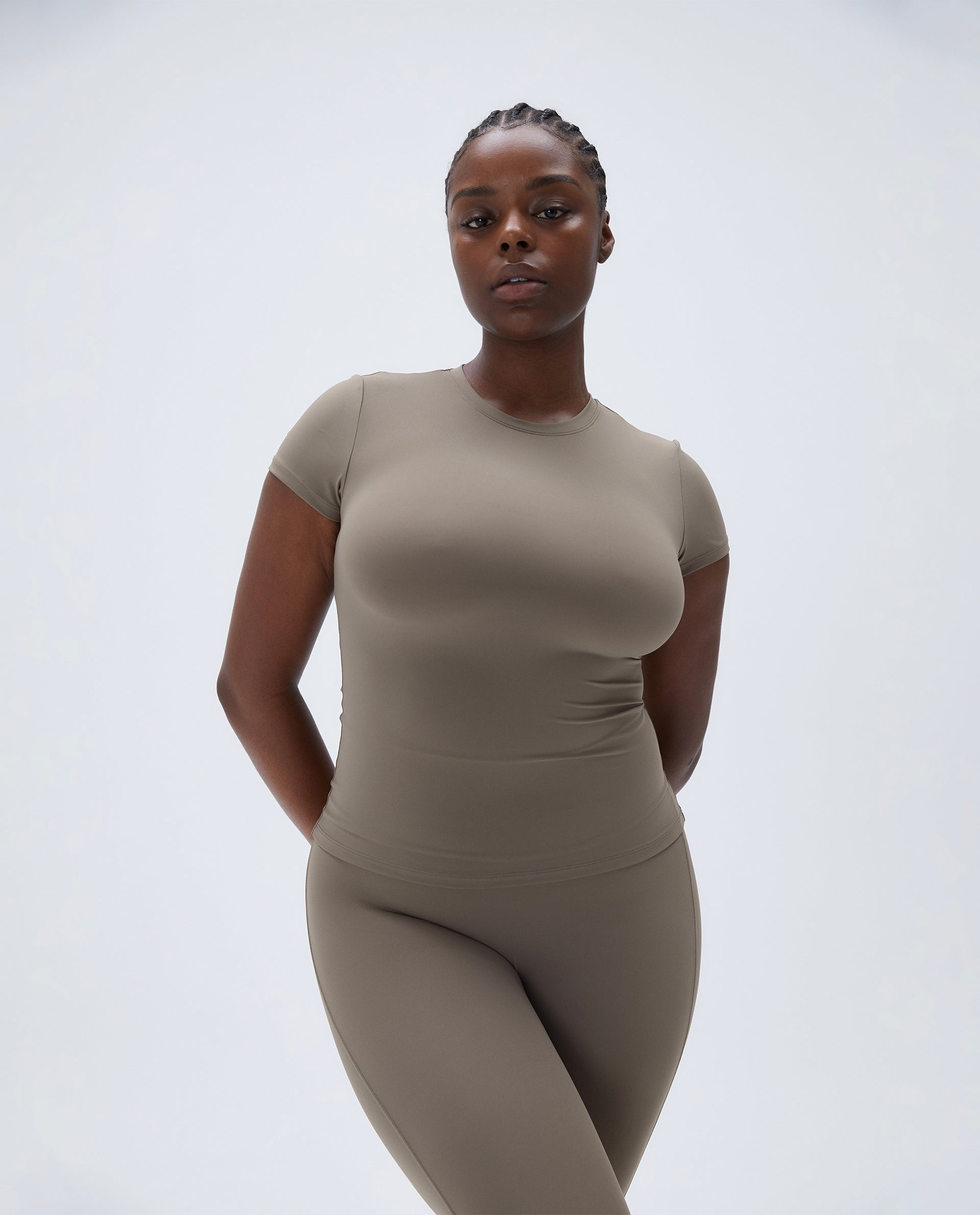 Premium Women's Short Sleeve T-Shirt - Soft Cotton Casual Tee in Cocoa Brown | Perfect for Everyday Wear, Workouts & Summer Outfits