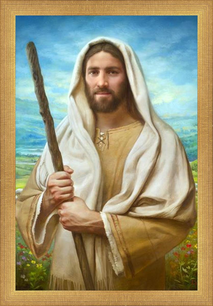 Feed My Sheep by Howard Lyon - Inspirational Christian Art Print for Home, Office & Church Decor - Perfect for Gifts & Spiritual Encouragement