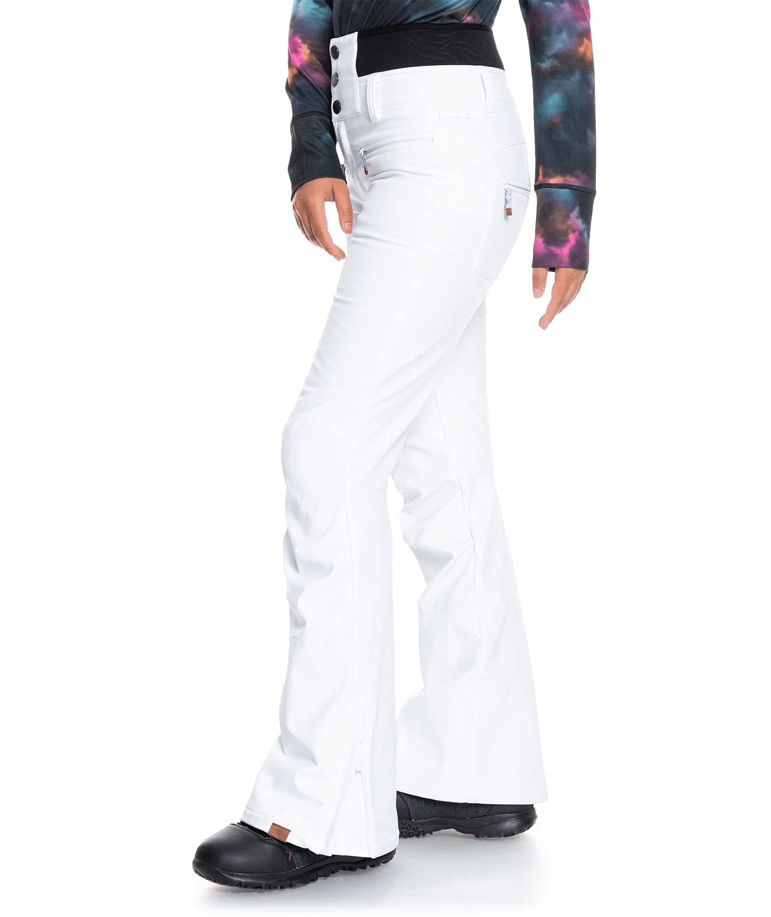 Roxy Women's Rising High Snow Pants - Waterproof Insulated Ski Pants for Winter Sports & Outdoor Activities