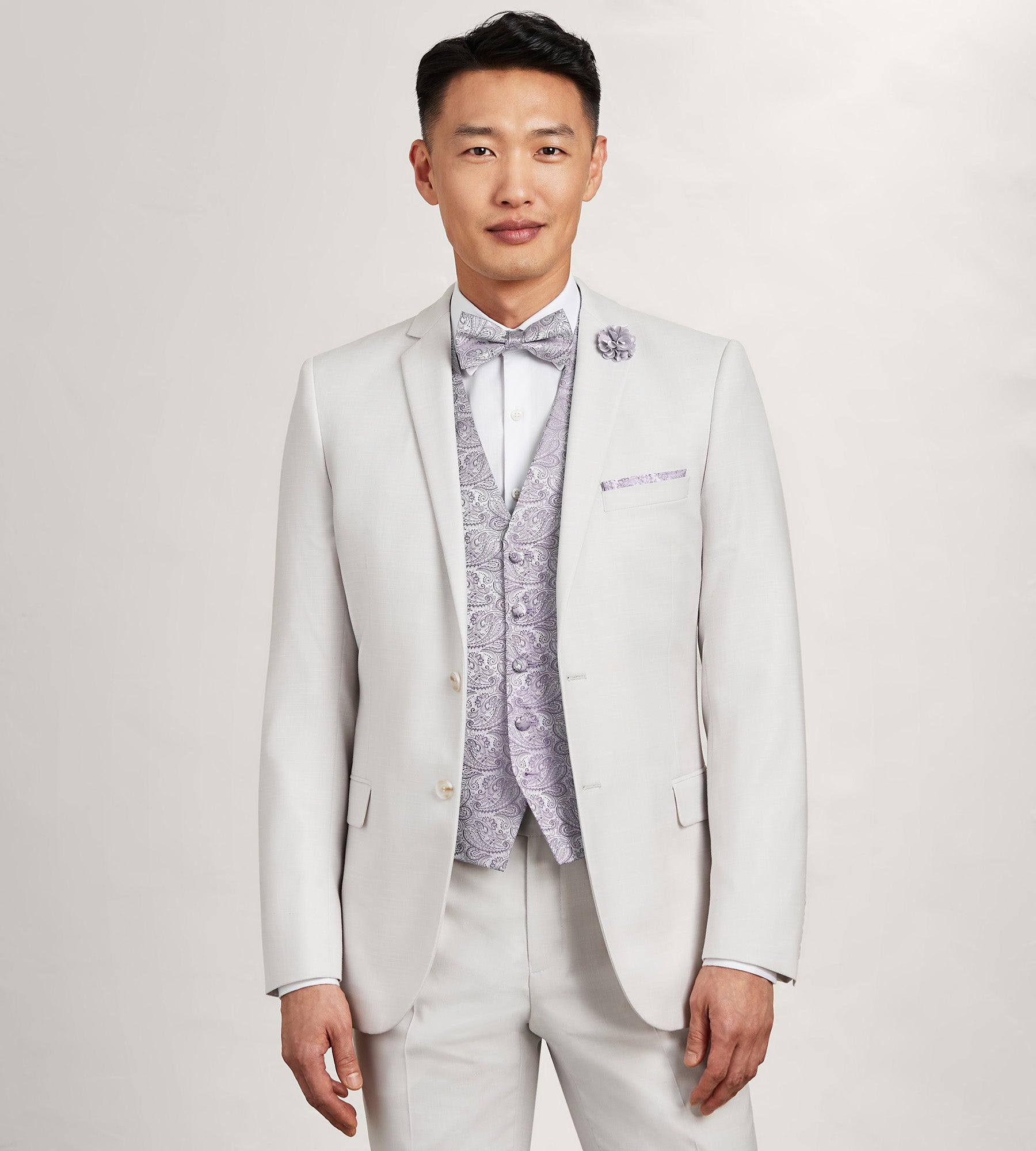 Stylish Paisley Print Tonal Suit Vest for Men - Formal & Business Attire - Perfect for Weddings, Office Wear & Special Occasions
