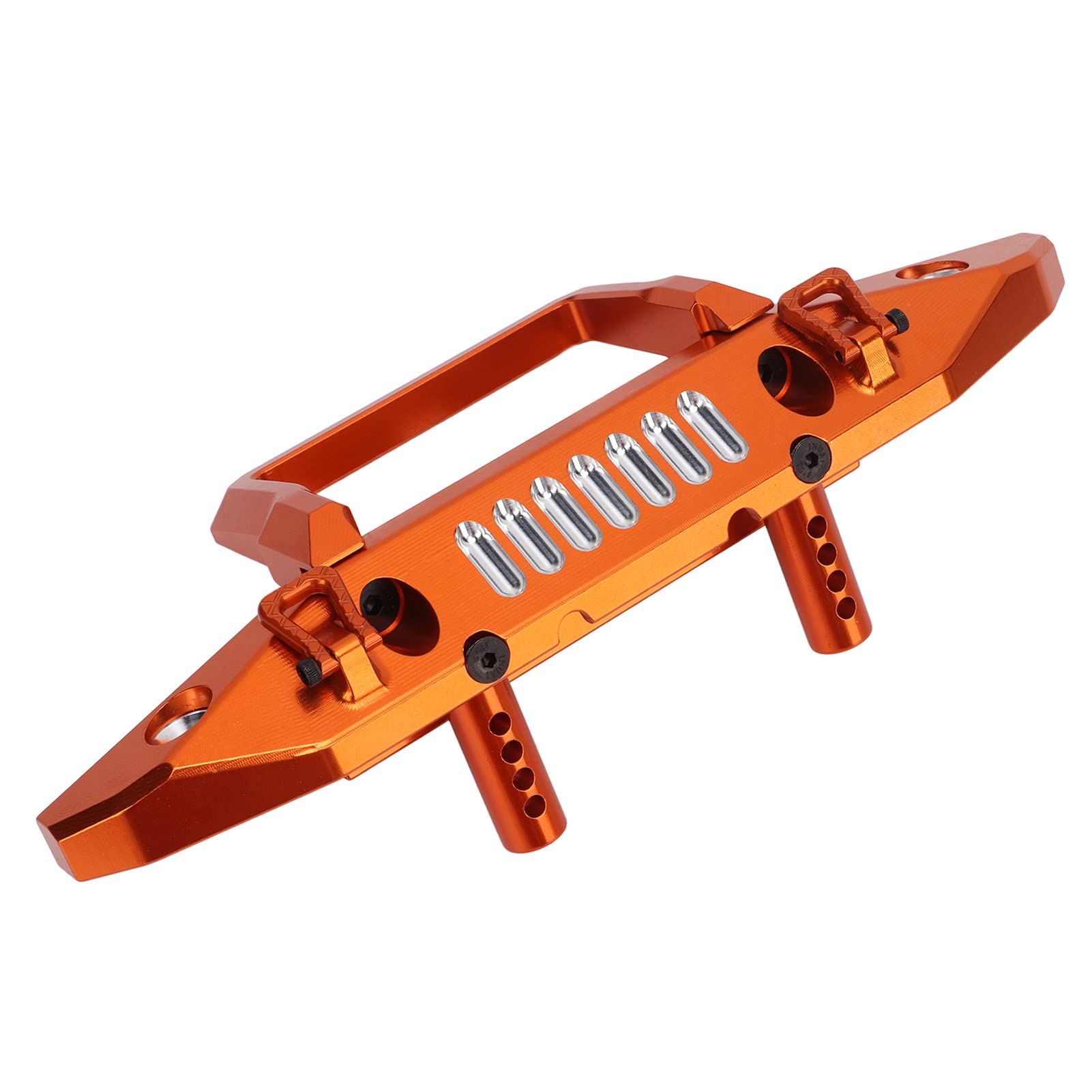 Tgoon Metal Front Bumper for RC Cars - Durable Aluminum Alloy Upgrade Bumper for Axial 1/6 Scale Off-Road Vehicles (Orange) - Perfect for Crawling, Bashing & Trail Adventures