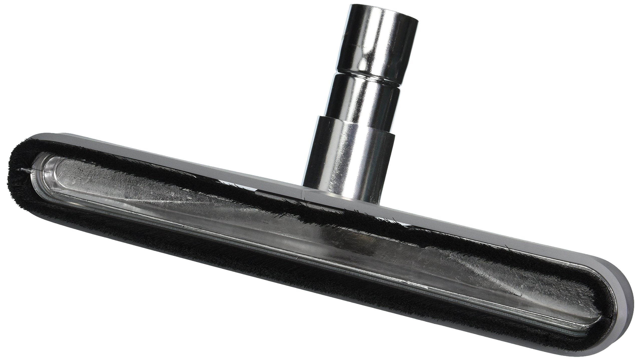 Nortech N692B 14-Inch Wide Aluminum Floor Vacuum Attachment with Bristles - Compatible with 1.5-Inch Hose - Perfect for Hardwood Floors, Carpets & Pet Hair Removal