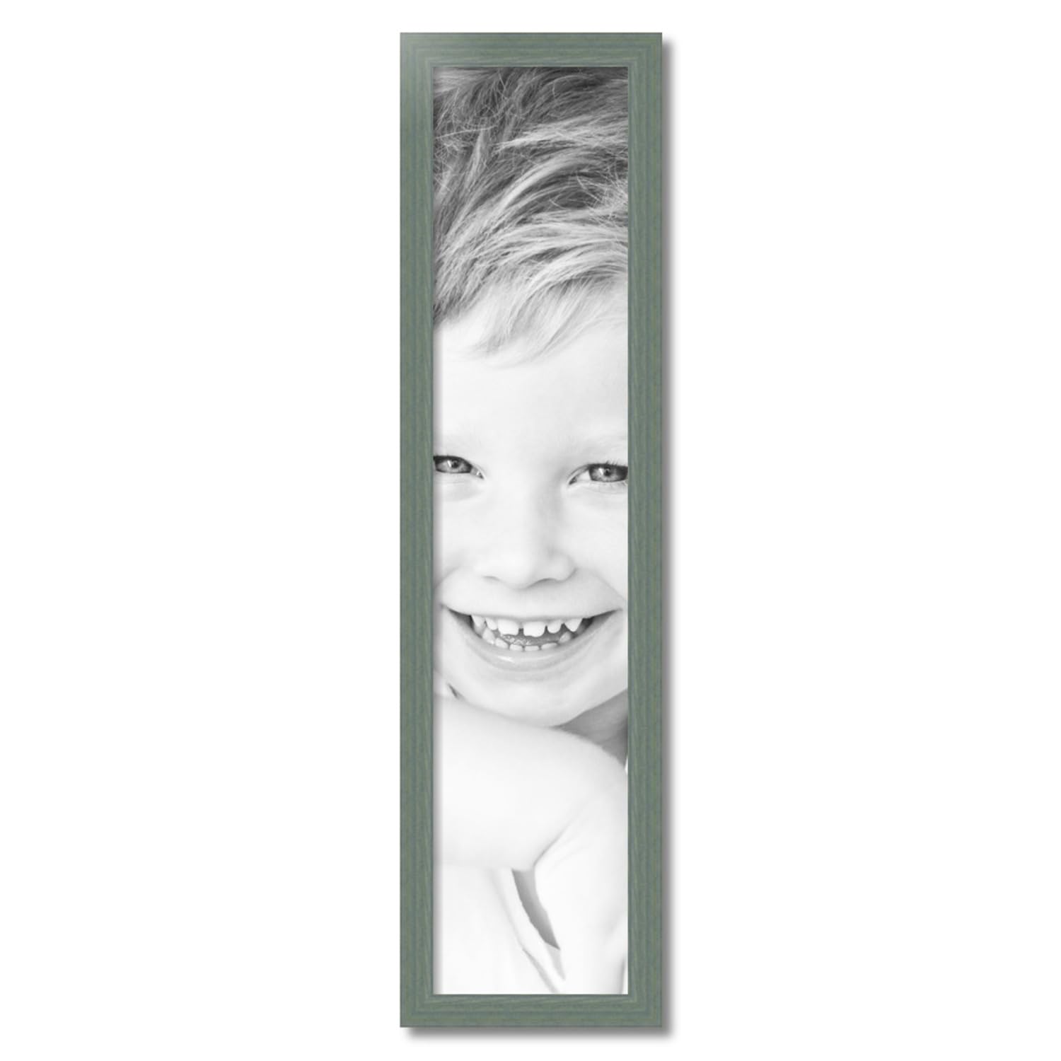 ArtToFrames 9x41 Inch Green Wood Picture Frame - 1.5 Inch Custom Poster Frame for Art & Photos with Economy Acrylic - Perfect for Home Decor, Office Display & Wall Gallery