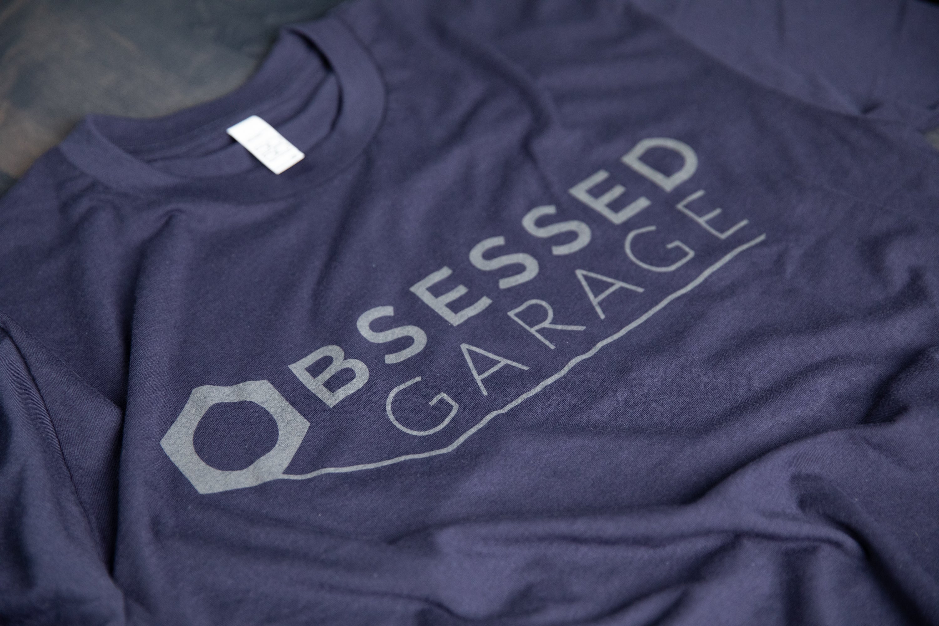 Obsessed Garage Logo T-Shirt - Premium Cotton Tee for Car Enthusiasts - Perfect for Car Shows, Meetups & Casual Wear
