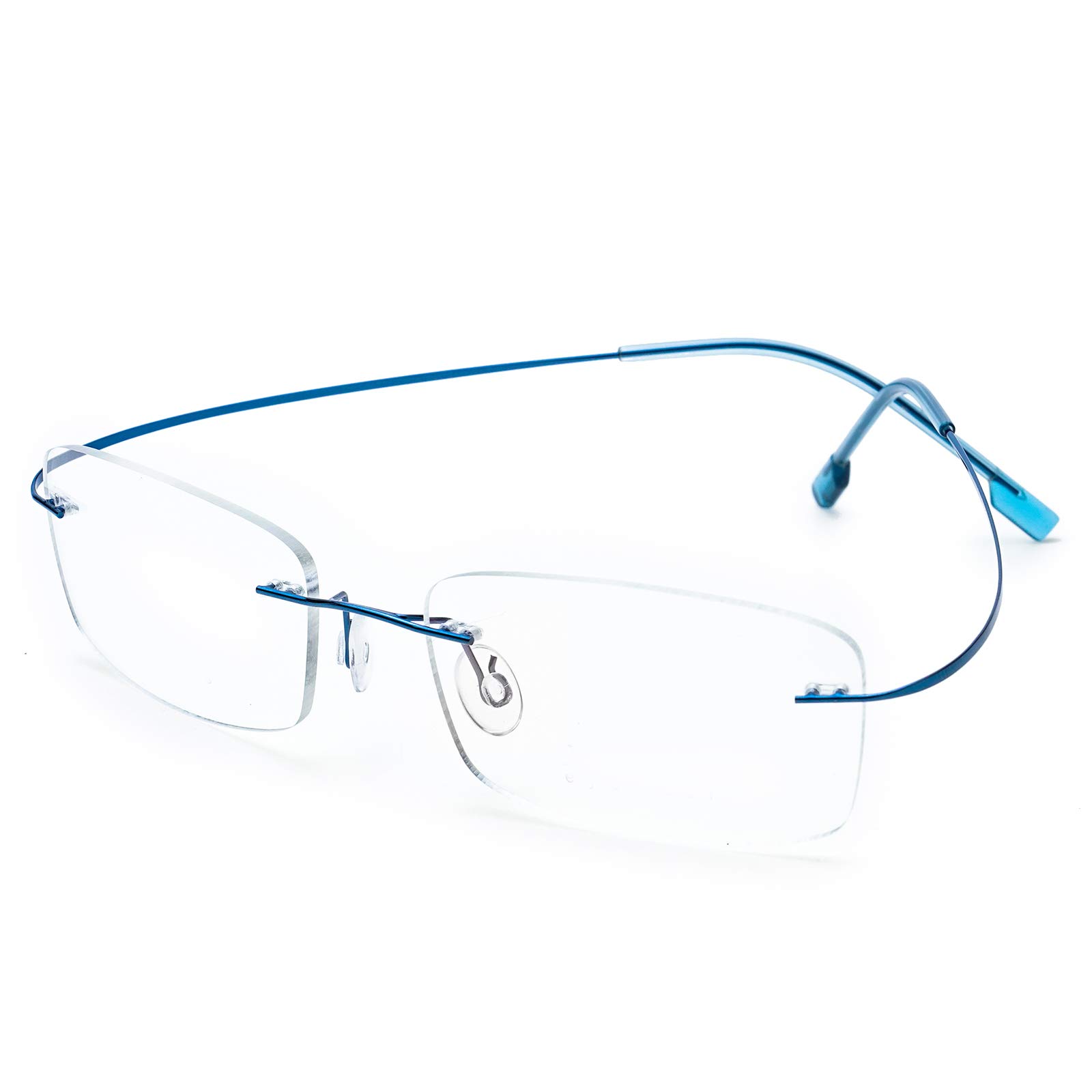 Titanium Bifocal Reading Glasses - Rimless for Women & Men | Home & Office Use