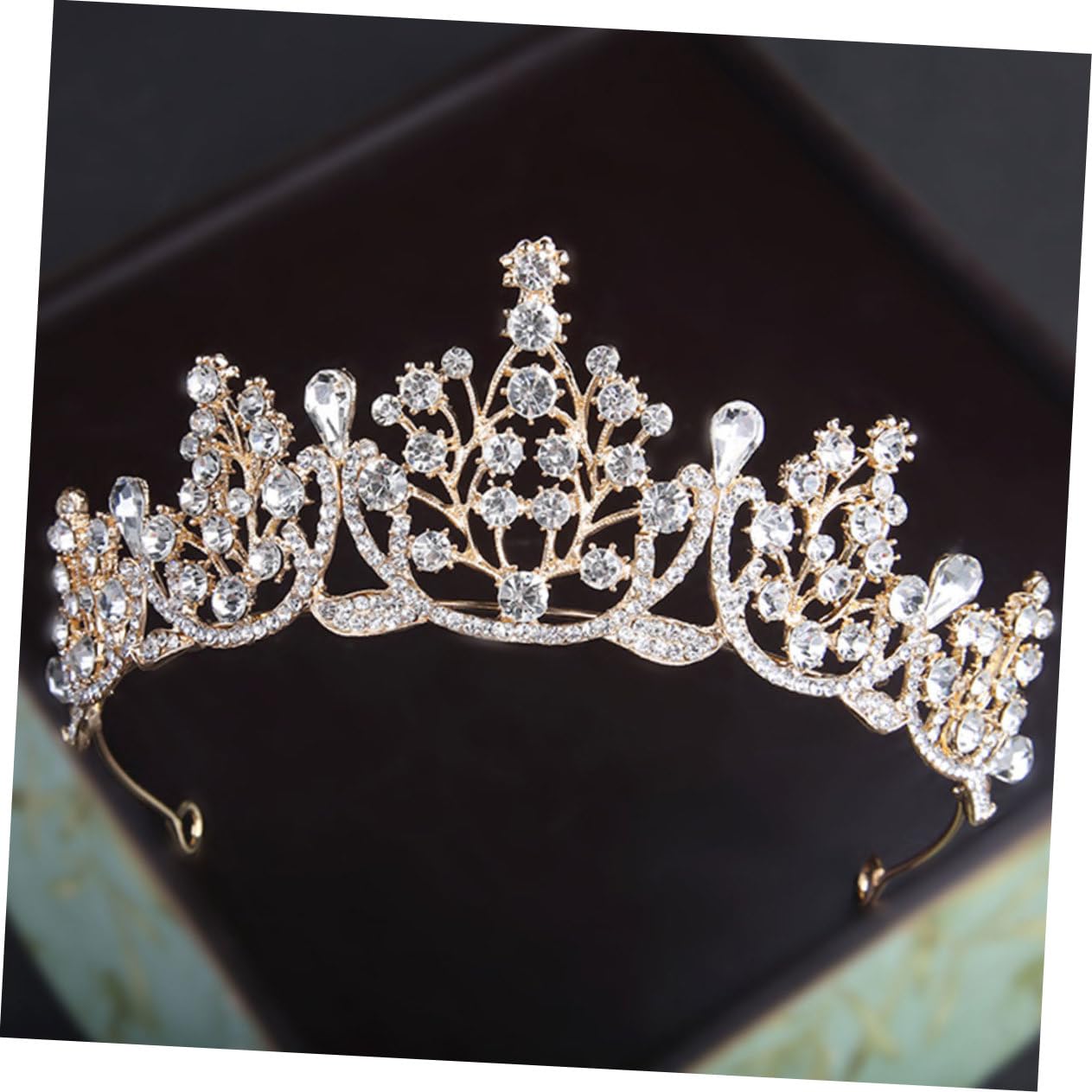 Beaupretty Rhinestone Bridal Headpiece Crown - Sparkling Hair Accessories for Weddings, Prom, Pageants & Special Occasions