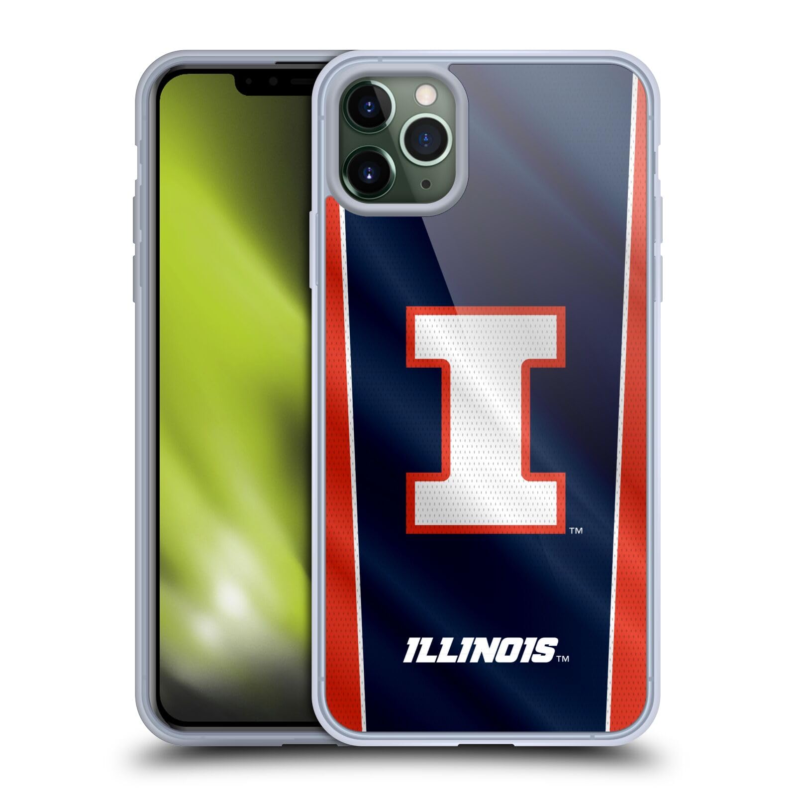 Officially Licensed University of Illinois iPhone 11 Pro Max Case - U of I Banner Soft Gel Phone Cover for Apple iPhone 11 Pro Max - Perfect for School Pride, Game Days & Campus Life