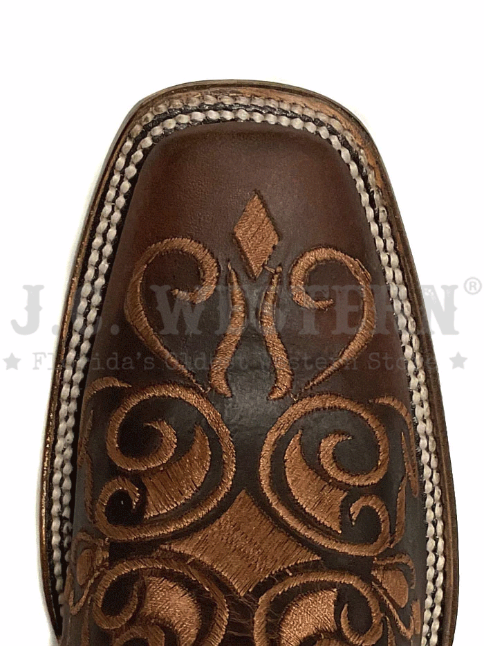 Circle G L5795 Women's Western Embroidery Cowboy Boots in Honey Brown - Perfect for Rodeo, Country Dancing & Casual Wear