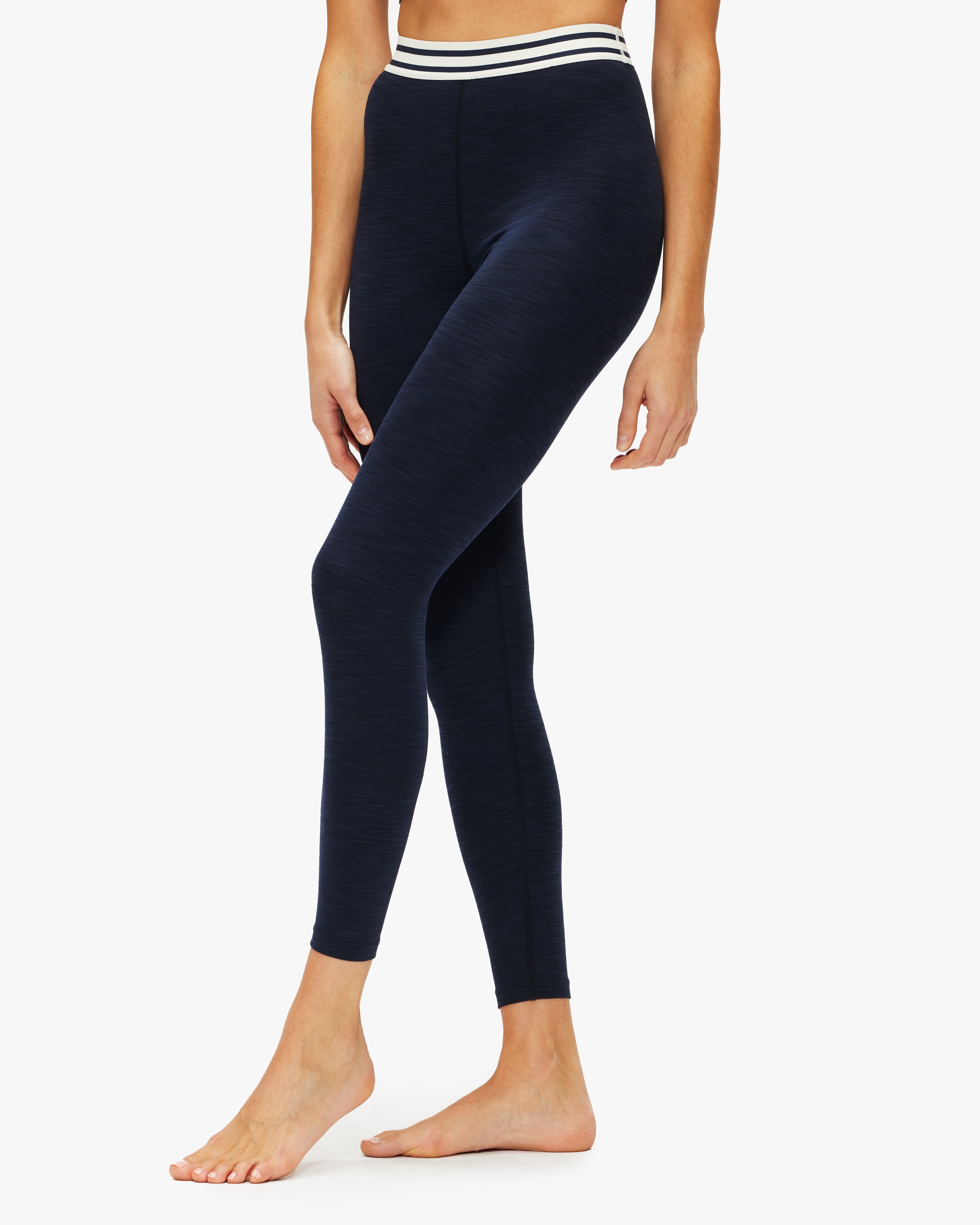 Splits59 Bailey High Waist Active Rib 7/8 Leggings - Women's Workout Yoga Running Pants for Gym & Lounge