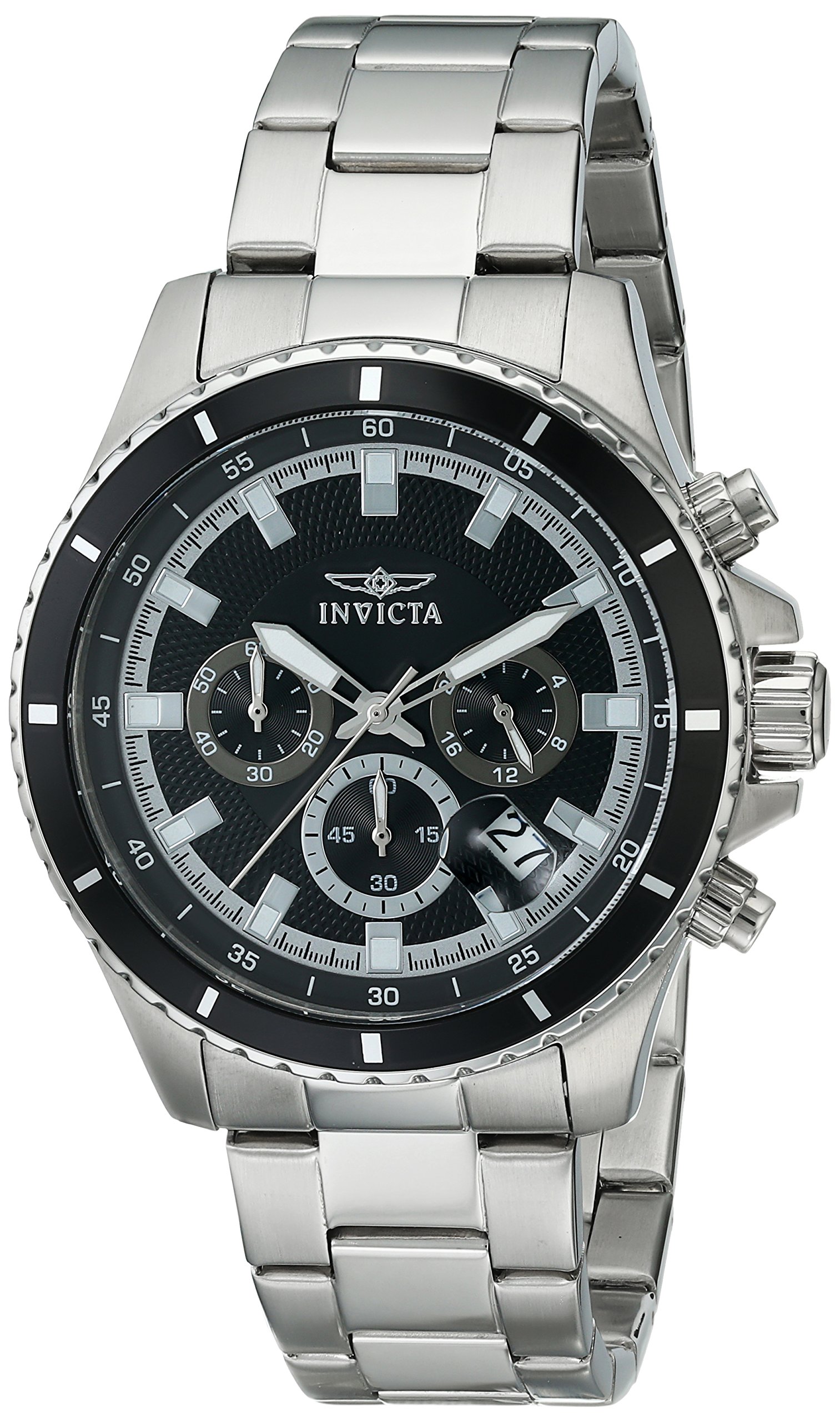Invicta Pro Diver Chronograph Men's Watch 12454 - Stainless Steel Waterproof Dive Watch for Men, Sporty & Casual Wear, Perfect for Swimming, Diving & Everyday Use