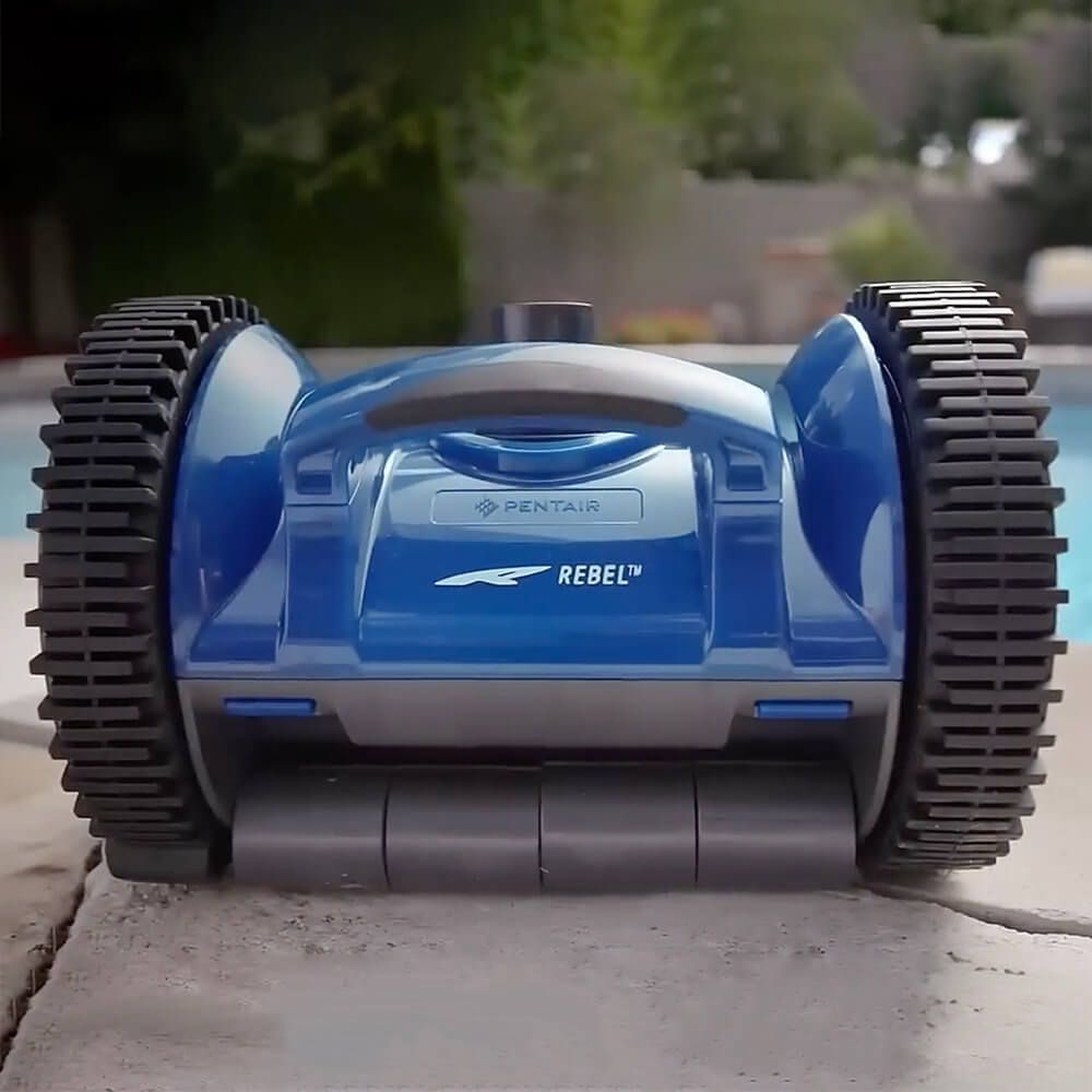 Pentair Rebel 2 Suction Side Automatic Pool Cleaner - 2WD Robotic Pool Vacuum for Above & In-Ground Pools | Wall Climber Technology | 3-Year Warranty | Ideal for Residential & Commercial Pool Cleaning
