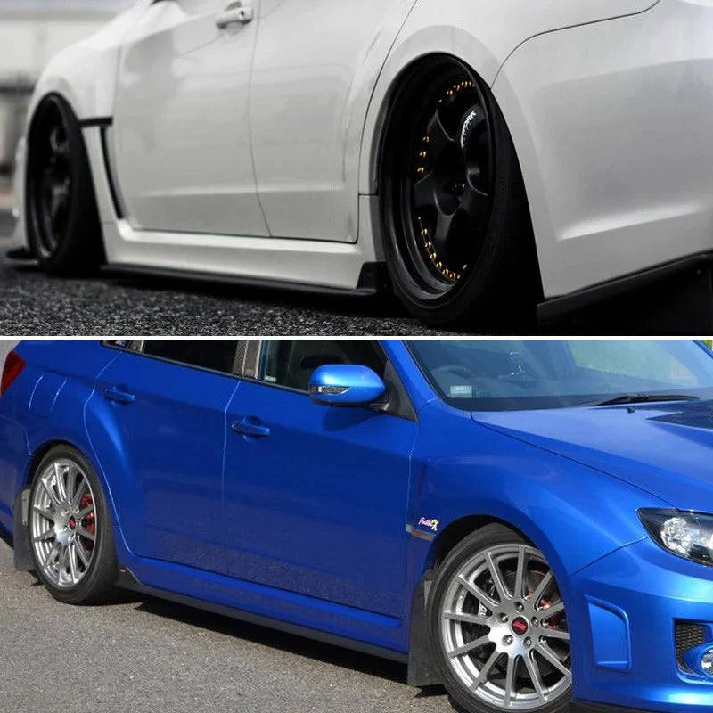2008-2014 Subaru Impreza WRX STI S206 Style PU Side Skirts Panel - Aerodynamic Body Kit for Performance Upgrade & Street Racing