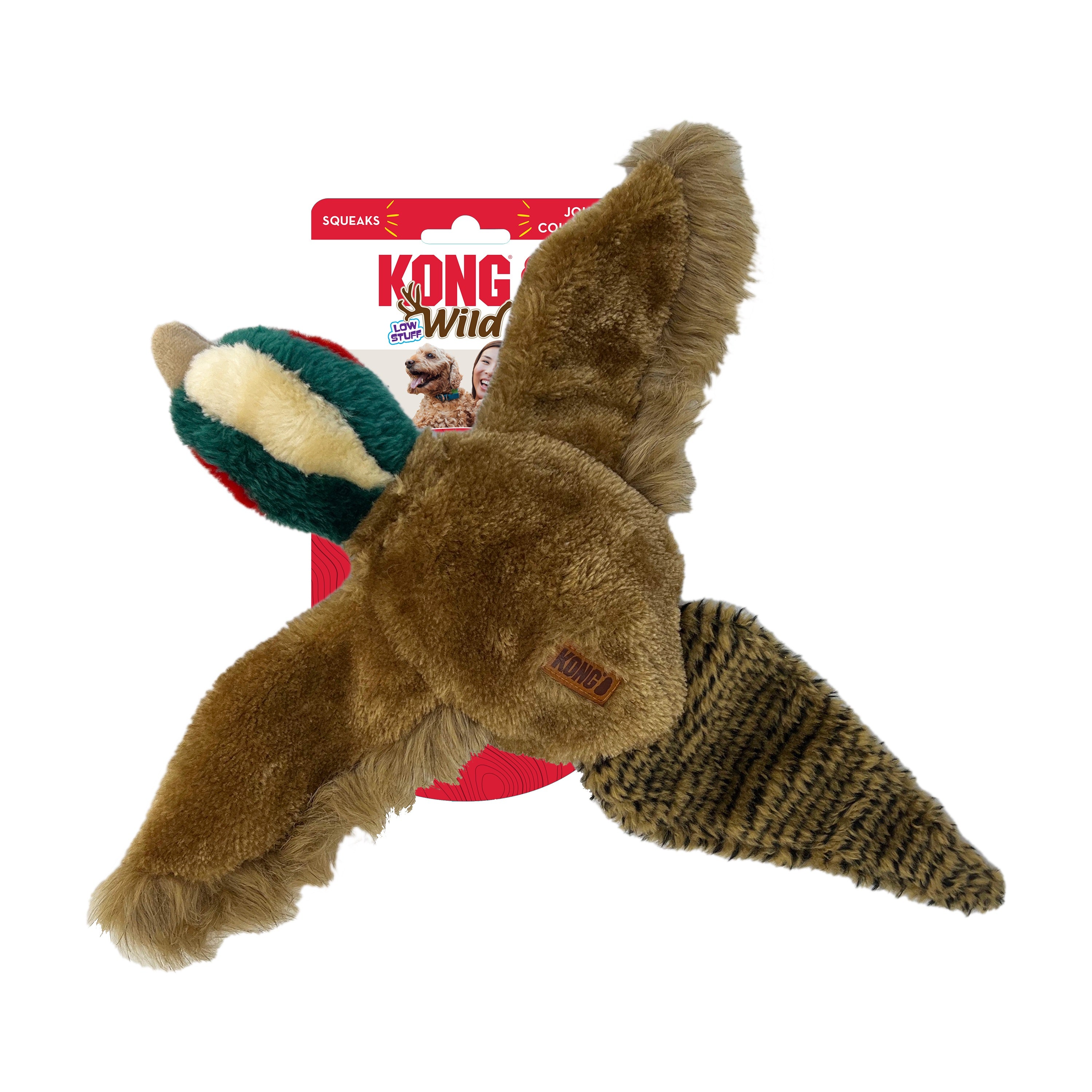 Wild Low Stuff Kong Pheasant Plush Toy - Soft & Cuddly Stuffed Animal for Kids, Perfect for Gifts, Nursery Decor, and Playtime Comfort