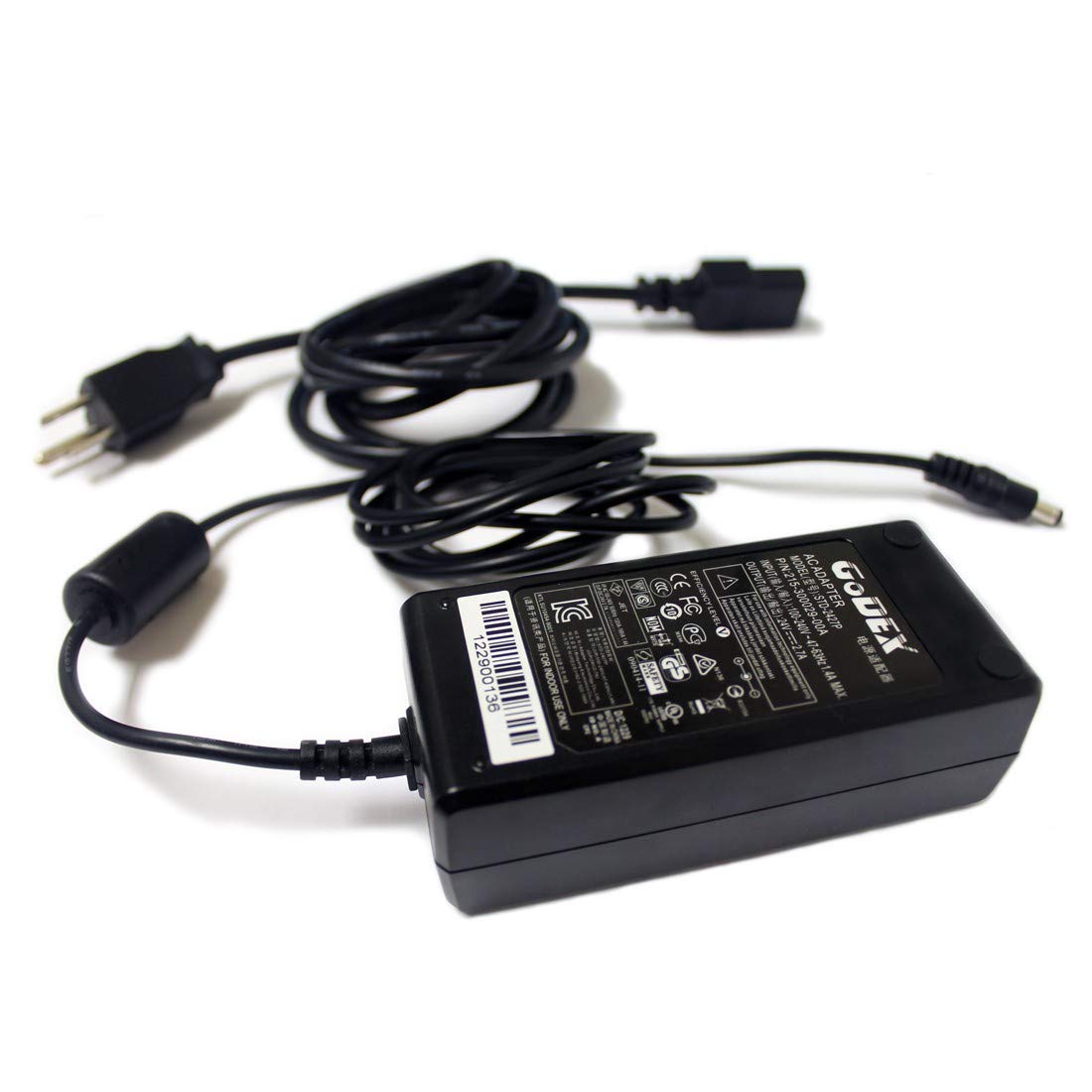 Godex Printer Power Adapter - Slip-N-Grip Secure Connection for Continuous Printing - Perfect for Warehouse, Retail & Shipping Label Printing