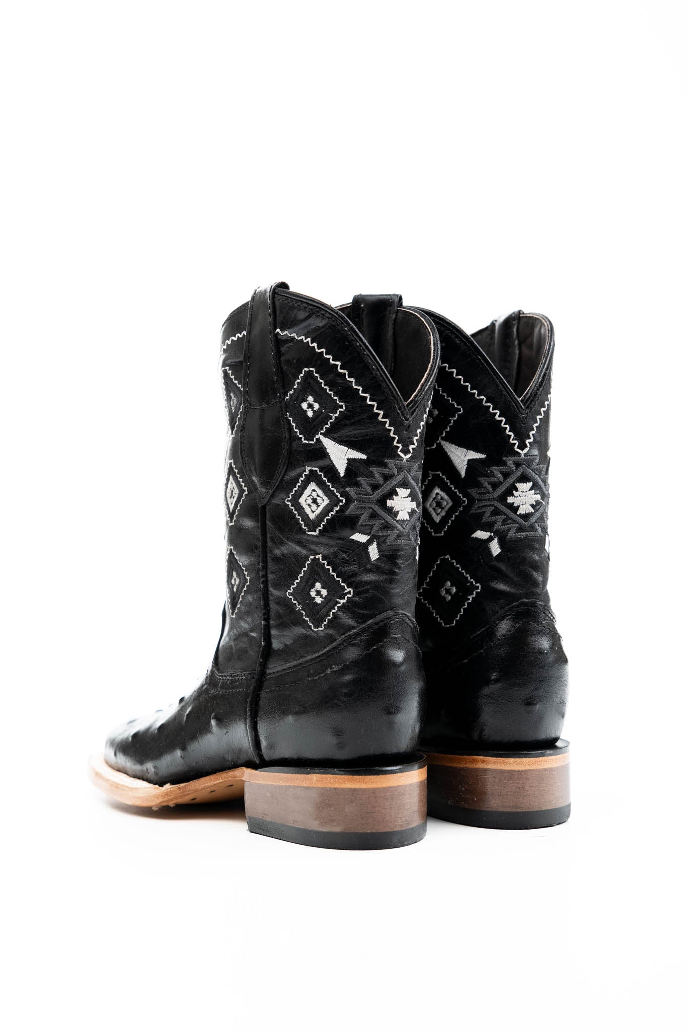 Little Ostrich Pro Rodeo Kids Boots - Western Style Cowboy Boots for Boys & Girls - Durable Leather Riding Boots for Rodeo, Horseback Riding & Country Fashion