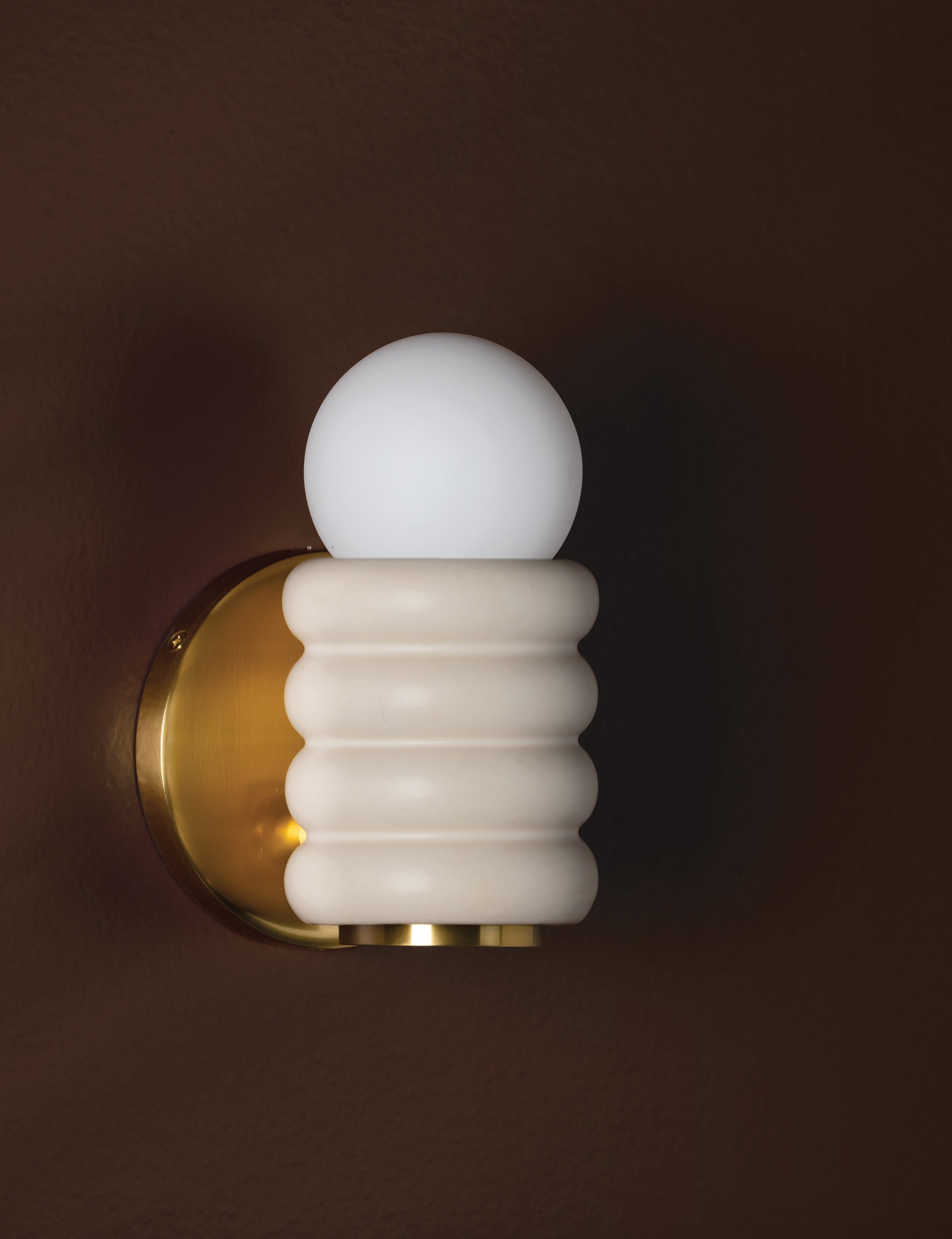 Eny Lee Parker x Mitzi Bibi Sconce Wall Light - Modern Ceramic Plug-in Wall Sconce with Fabric Shade - Perfect for Bedroom, Living Room, and Hallway Lighting