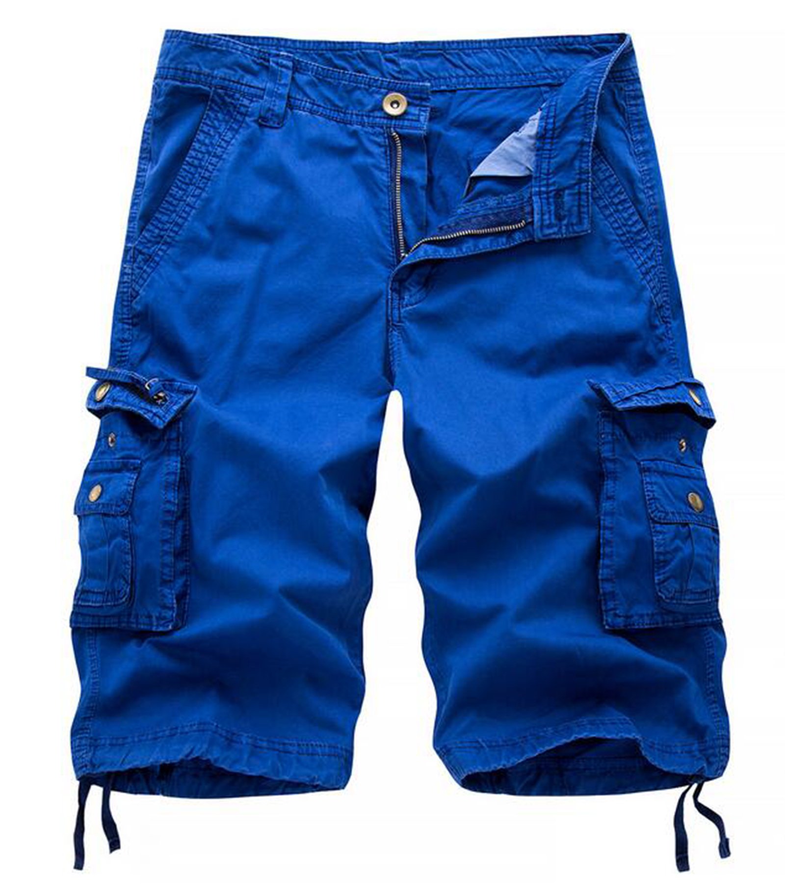 ZLOSUN Men's Cargo Shorts with Multiple Pockets - Durable Twill Fabric for Outdoor, Hiking, Travel & Casual Wear