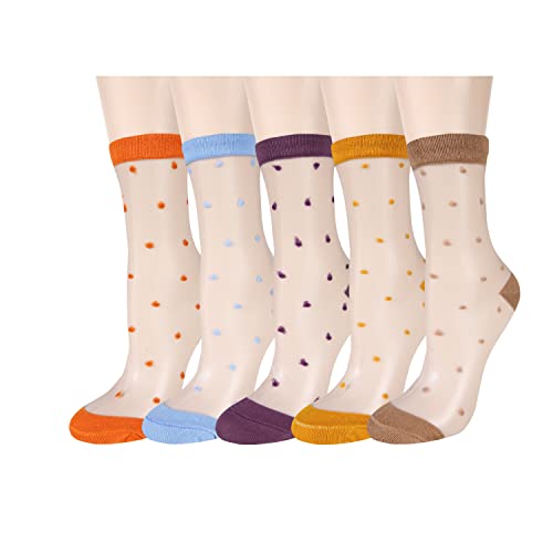 5 Pack-colorful Polka Dot