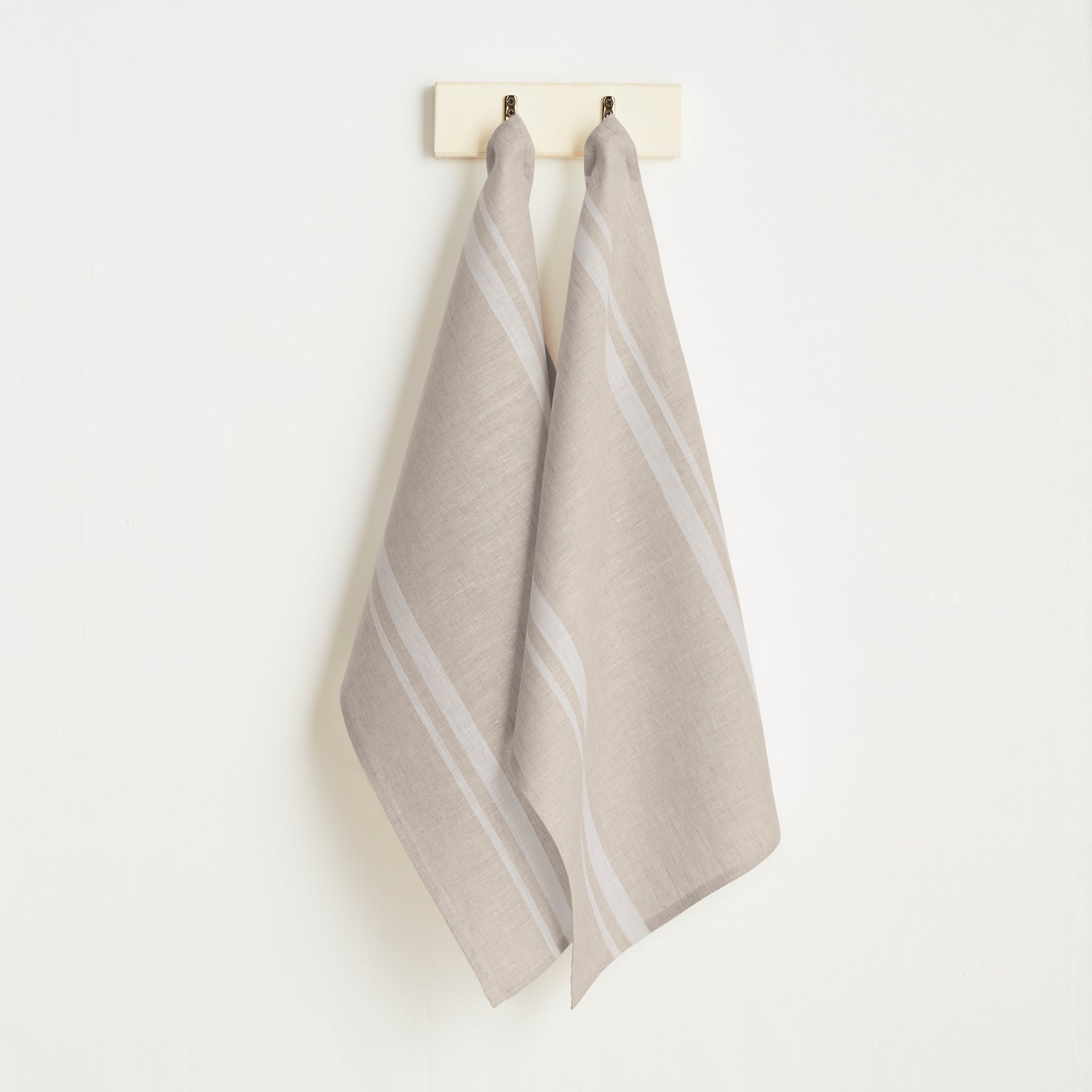 White and Natural French Stripe