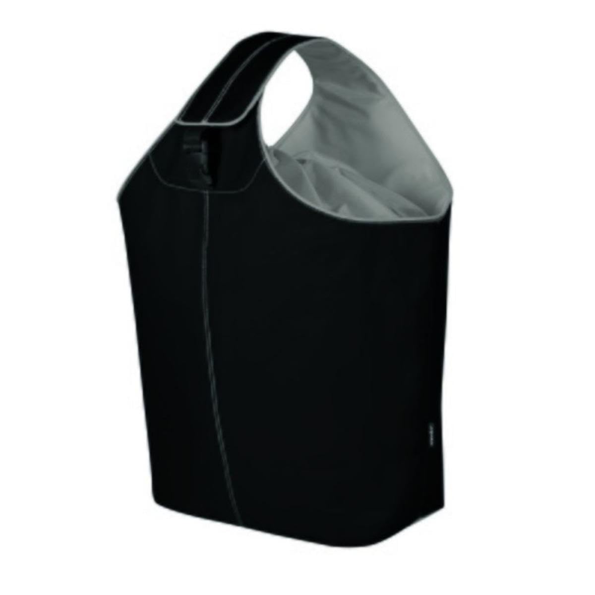 Black Laundry Storage Box - Foldable Fabric Hamper with Lid for Clothes Organization in Bedroom, Closet, or Laundry Room