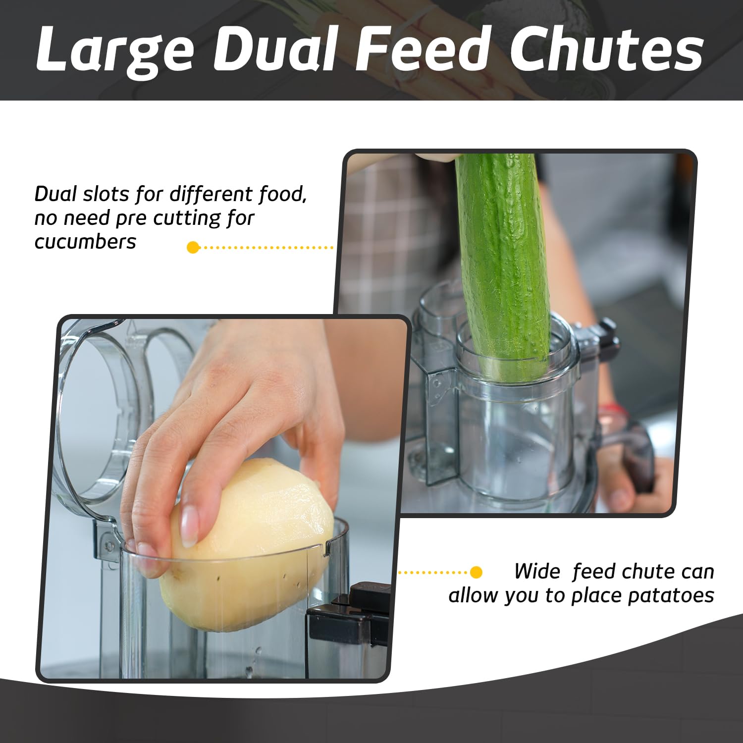 14-Cup French Fry Cutter & Food Processor - Large Feed Chute, Grey, Cheese Shredder, Meat Chopper for Slicing, Mixing & Dough Making | Perfect for Home Kitchen, Meal Prep & Party Cooking