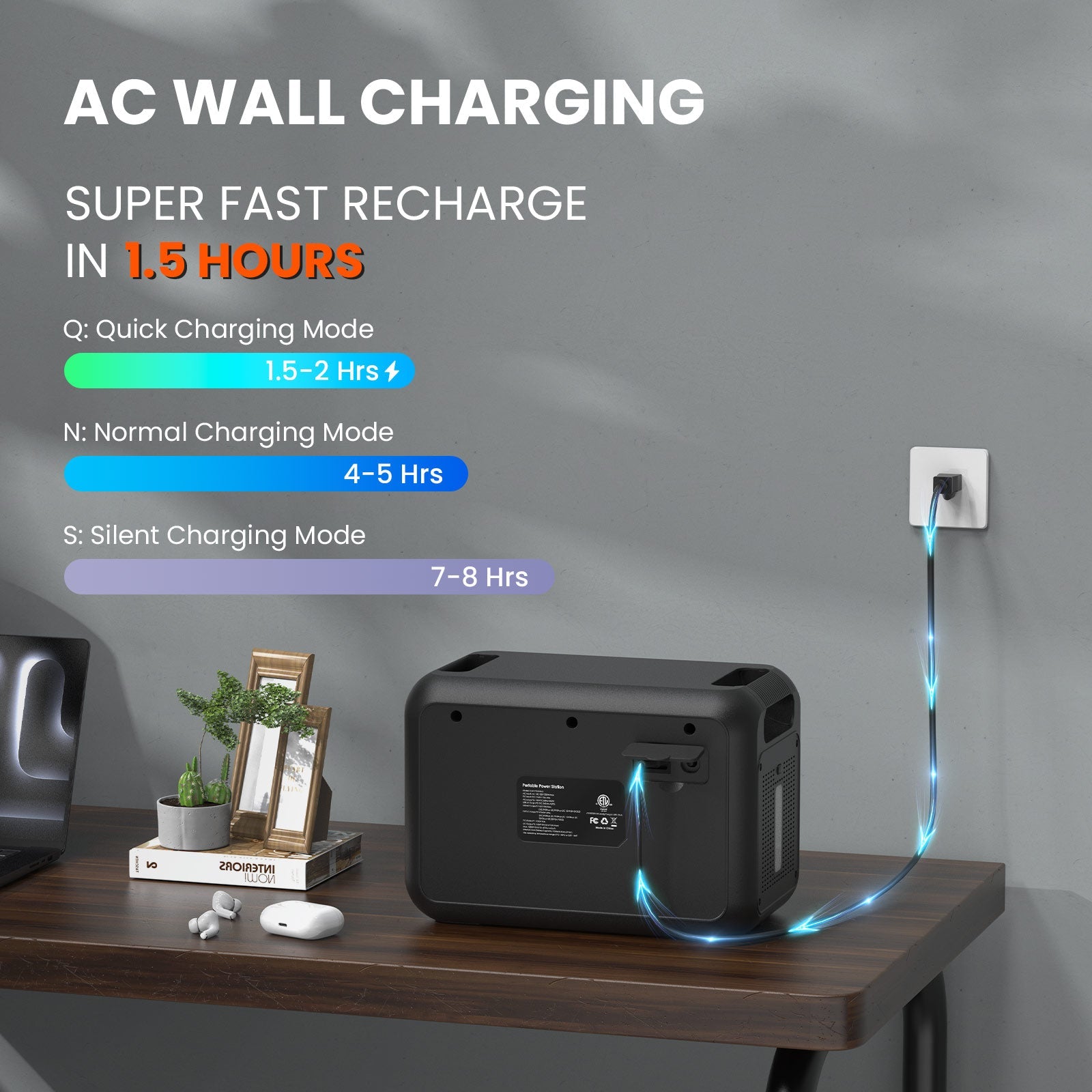 ALLWEI PPS1200 Portable Power Station 1008Wh 1200W - Solar Generator for Camping, RV, Emergency Backup & Outdoor Adventures