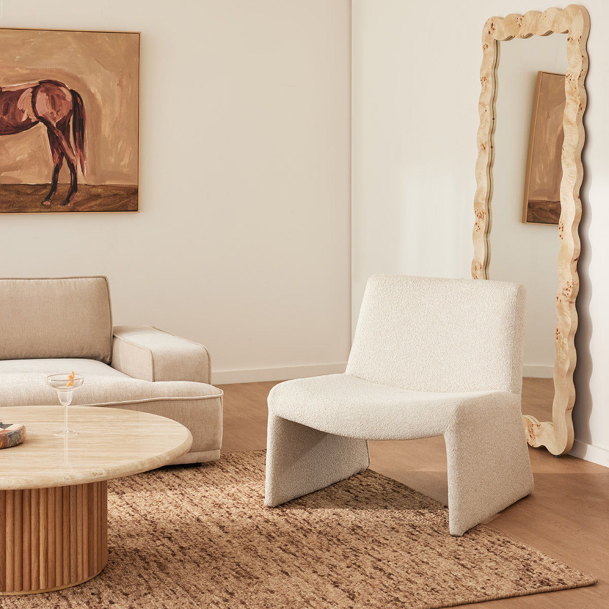 Amelia Lounge Chair - Modern Comfortable Accent Chair for Living Room, Bedroom & Office - Perfect for Relaxing, Reading & Lounging