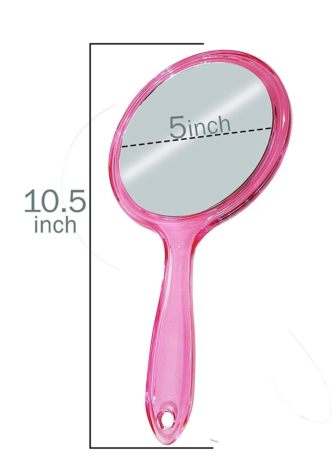 Stylish Pink Pocket Mirror for Women & Girls - Compact Travel Makeup Mirror with Hanging Hole - Perfect for Purses, Cosmetics Touch-ups & On-the-Go Beauty