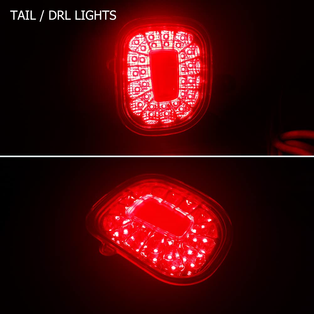 GTINTHEBOX Smoked Lens LED Rear Bumper Reflectors with White Backup Reverse Lights - Compatible with 2015-2022 Jeep Renegade | Fog Tail Lamps Upgrade Kit for Enhanced Night Visibility & Safety Driving