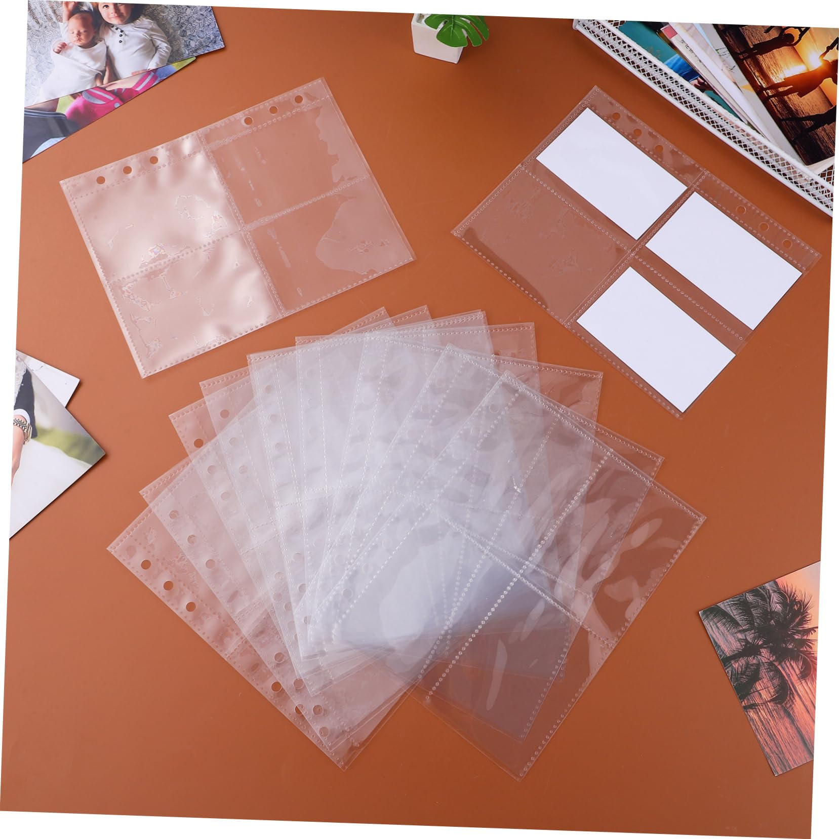 Cabilock 50pcs Clear Baseball Card Sleeves - Premium Trading Card Protectors for Collectibles, Photo Cards & Album Storage | Perfect for Sports Cards, Pokemon, MTG & Trading Card Binder Organization