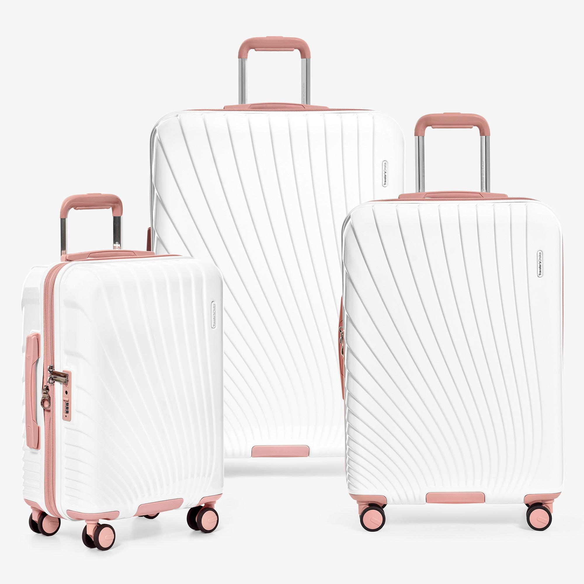 Phenom 3-Piece Spinner Luggage Set - Lightweight Durable Suitcases with 360° Wheels for Travel, Business Trips & Vacations