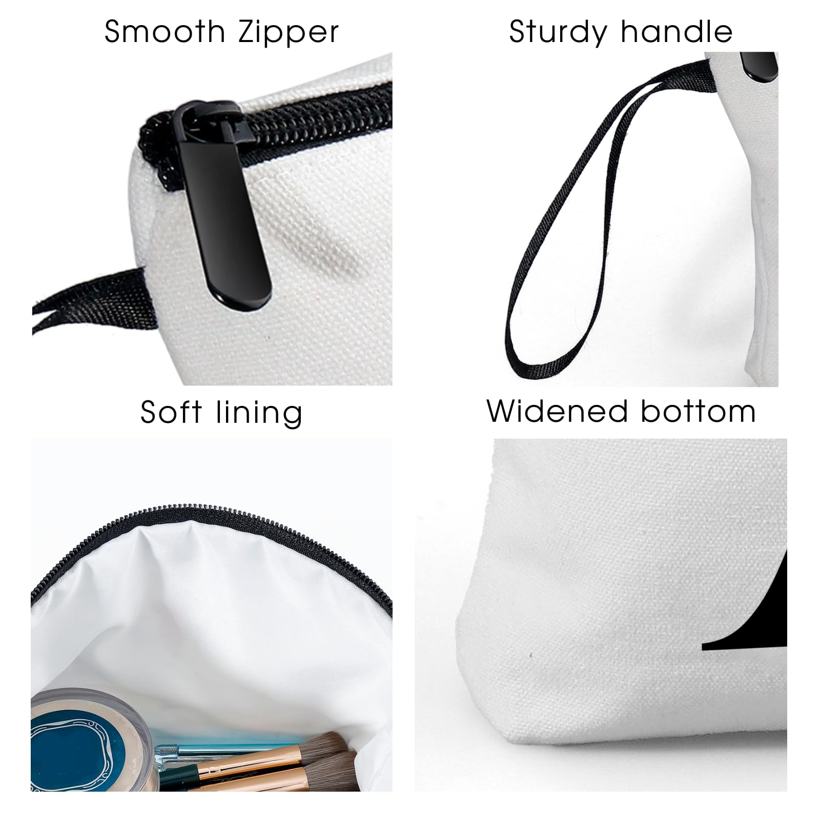 Personalized Travel Makeup Bag with Mirror - Perfect Birthday, Bridesmaid Proposal & Friendship Gift for Women, Sister, Teacher, Coworker - Great for Valentine's Day, Mother's Day, Christmas & Graduation - Ideal for Travel, Cosmetics Storage & Everyday Use