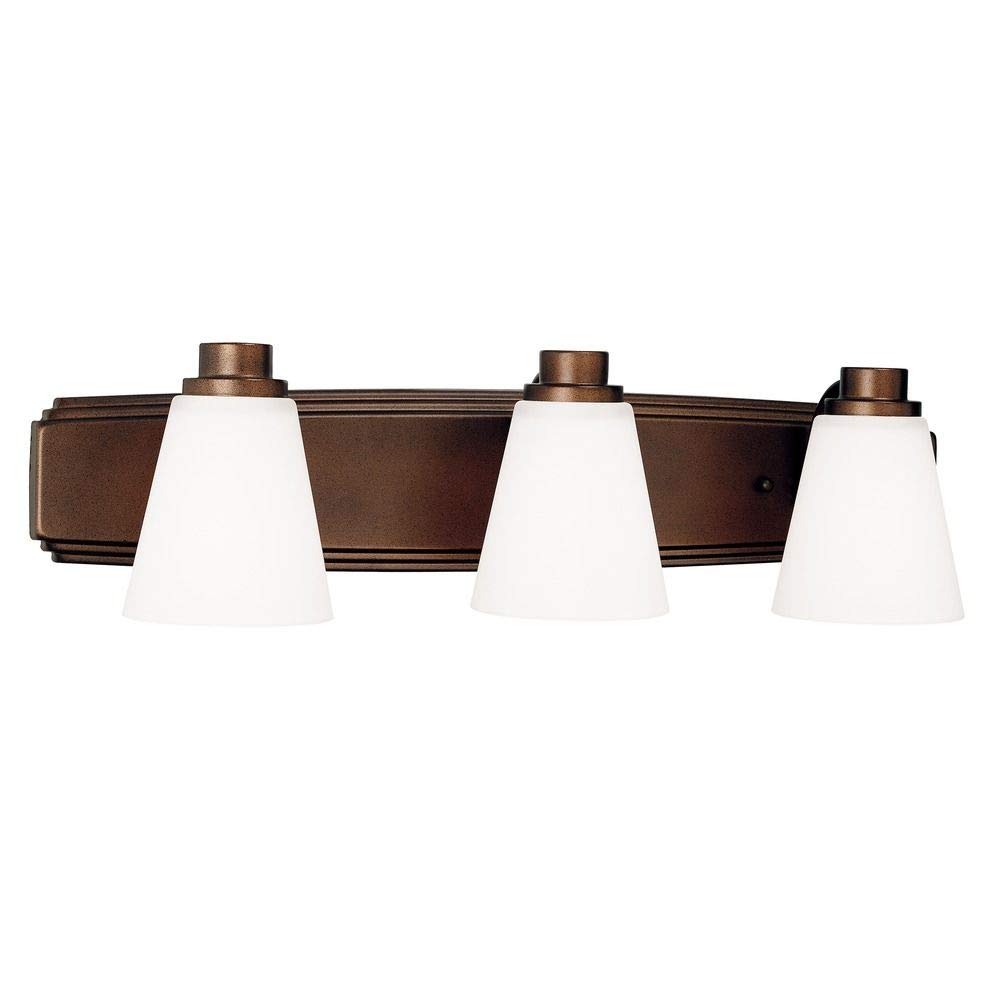 Modern 3-Light Bathroom Vanity Light Fixture - Brushed Nickel Finish, Dimmable LED Lighting for Bathroom, Powder Room & Dressing Area
