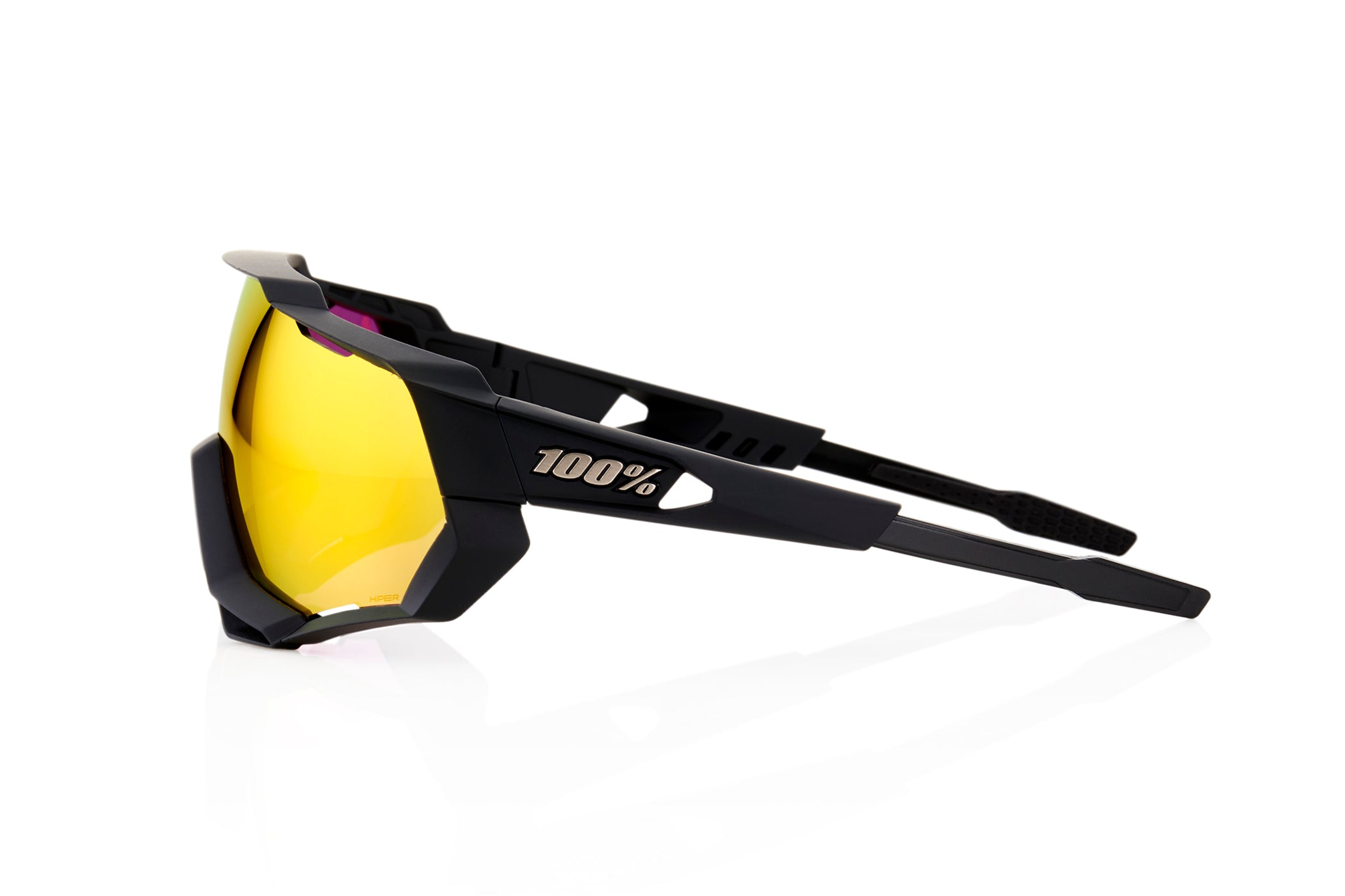 100% SPEEDTRAP Polarized Sunglasses - Soft Tact Black Frame - UV Protection for Driving, Running & Outdoor Sports