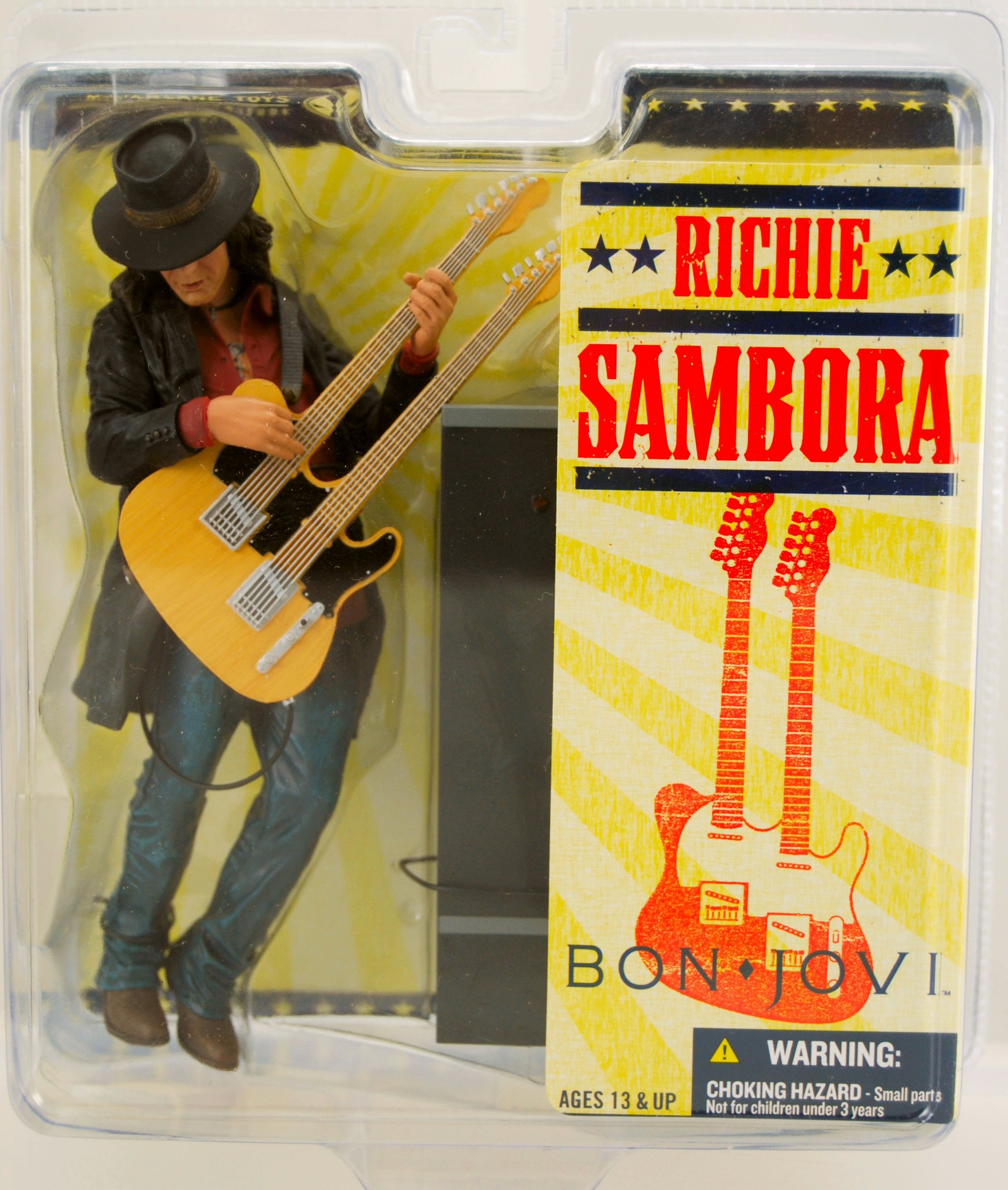 McFarlane Toys Bon Jovi 6-Inch Richie Sambora Action Figure - Collectible Music Band Toy for Fans, Gift for Rock Music Lovers, Perfect for Display & Home Decor