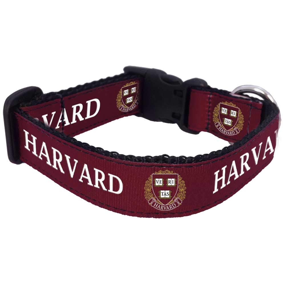 NCAA Harvard Crimson University Dog Collar for Small & Large Dogs - Officially Licensed College Pet Accessories for Game Day & Campus Pride