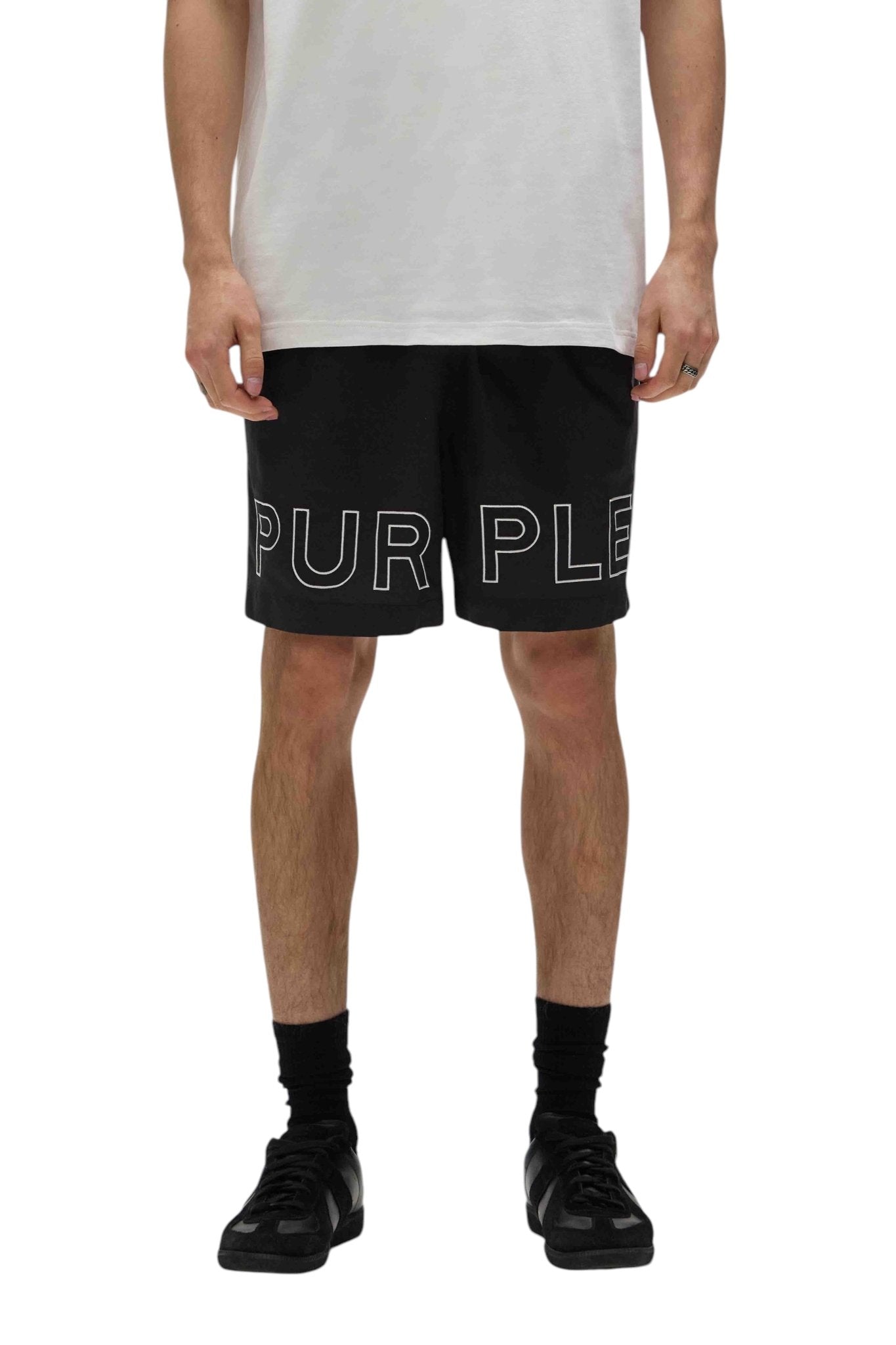 Purple Brand P504 PBWO225 All-Round Shorts for Men - Comfortable & Stylish Black Athletic Shorts - Perfect for Gym, Running, and Casual Wear