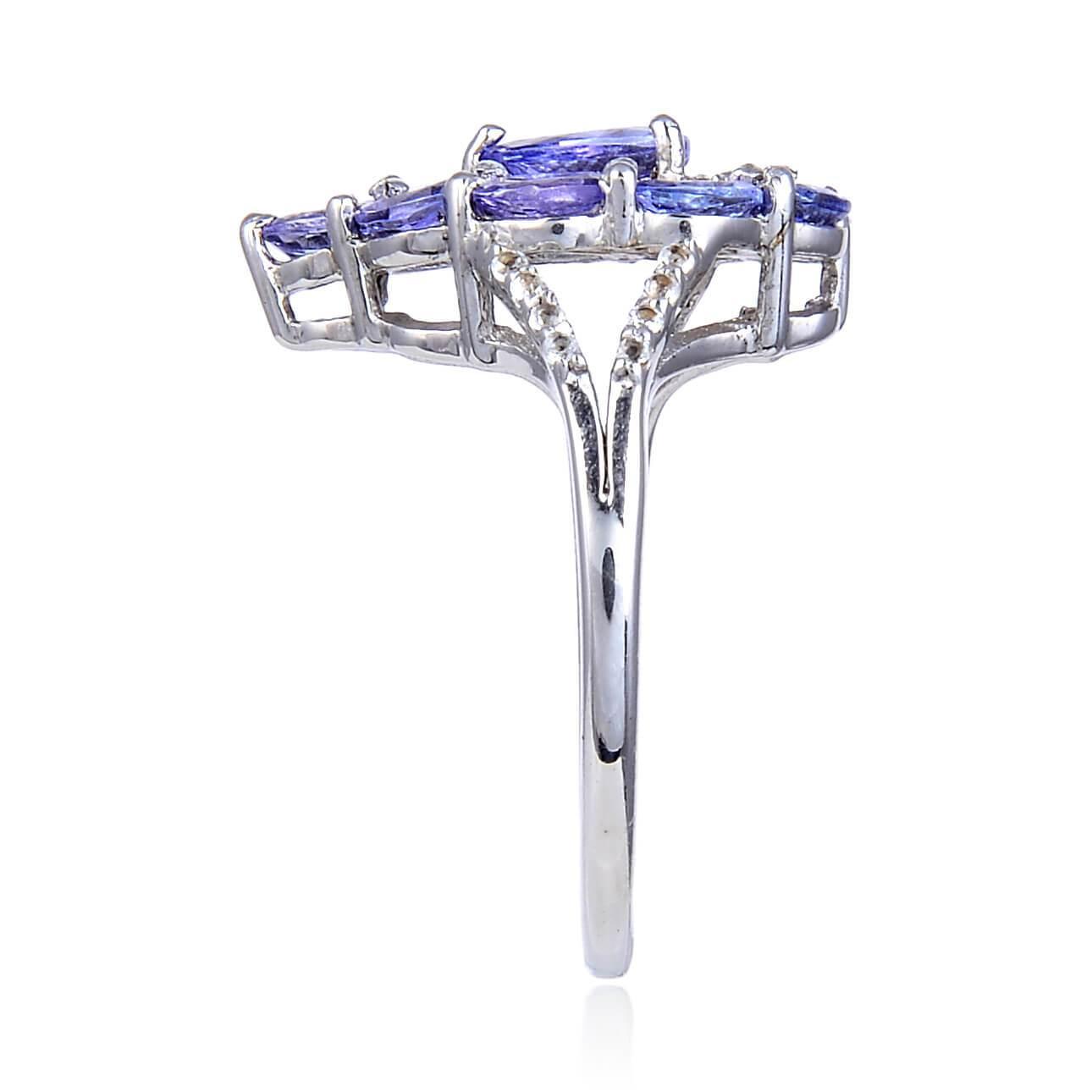 Exquisite Tanzanite Teardrop Cocktail Ring for Women | Elegant Statement Jewelry for Parties, Weddings & Special Occasions